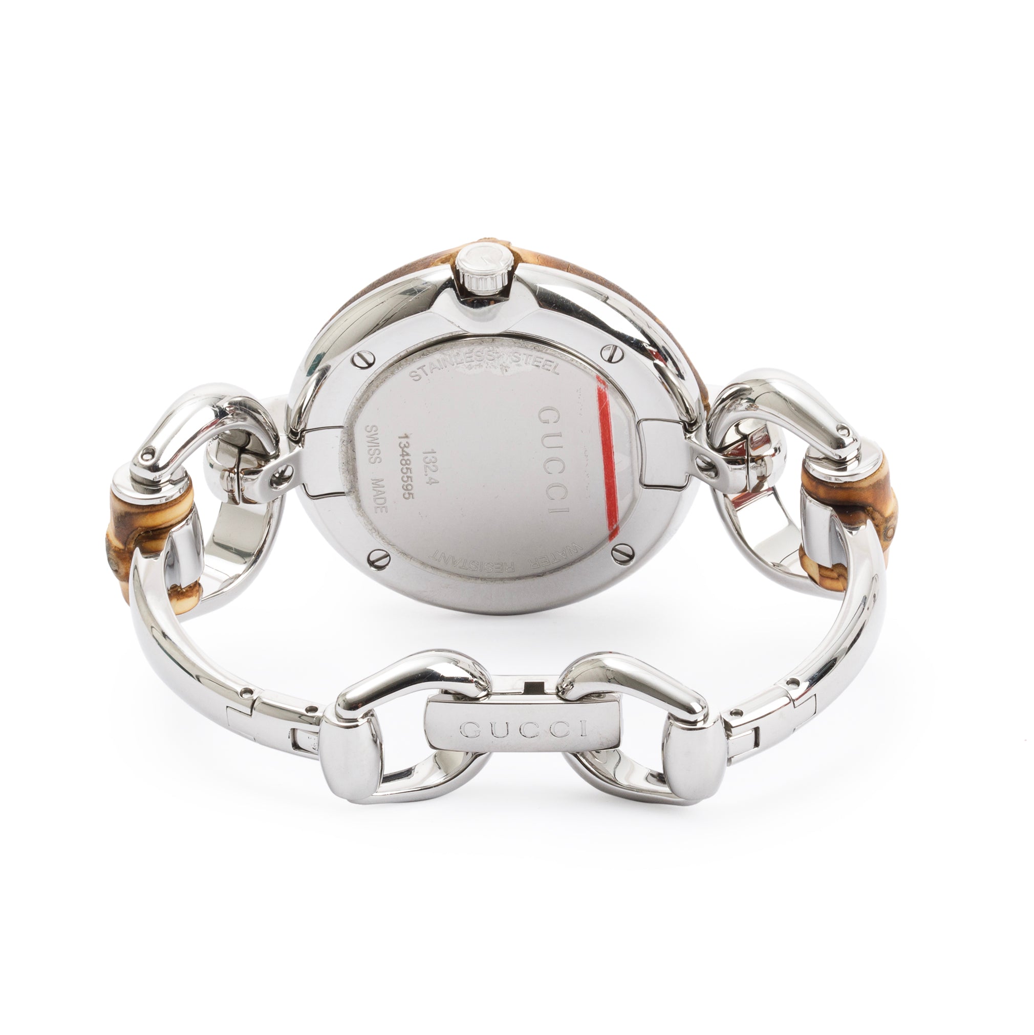 Gucci Stainless Steel Bamboo 36 MM Watch w/ Box