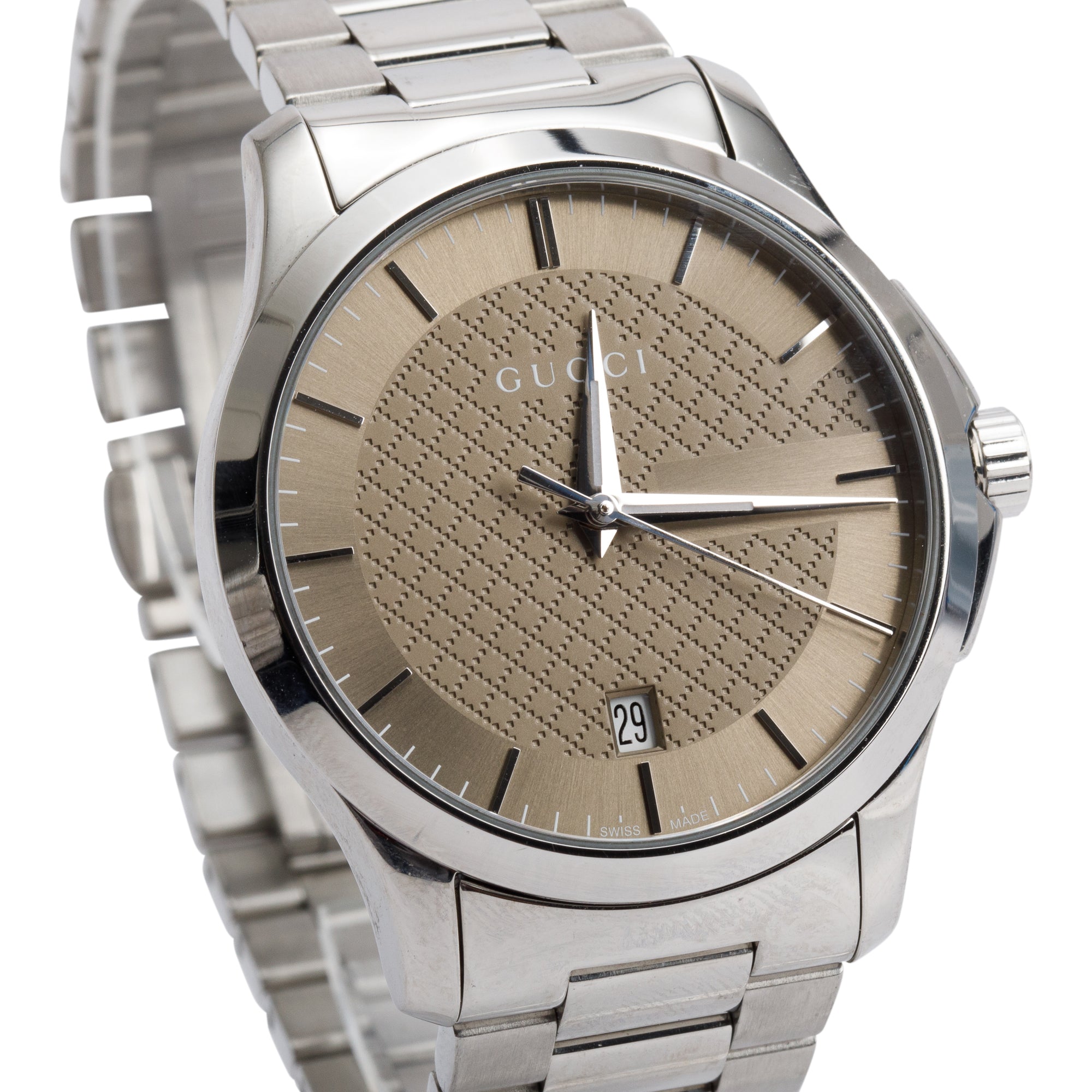 Gucci Stainless Steel G-Timeless 38 MM Quartz Watch