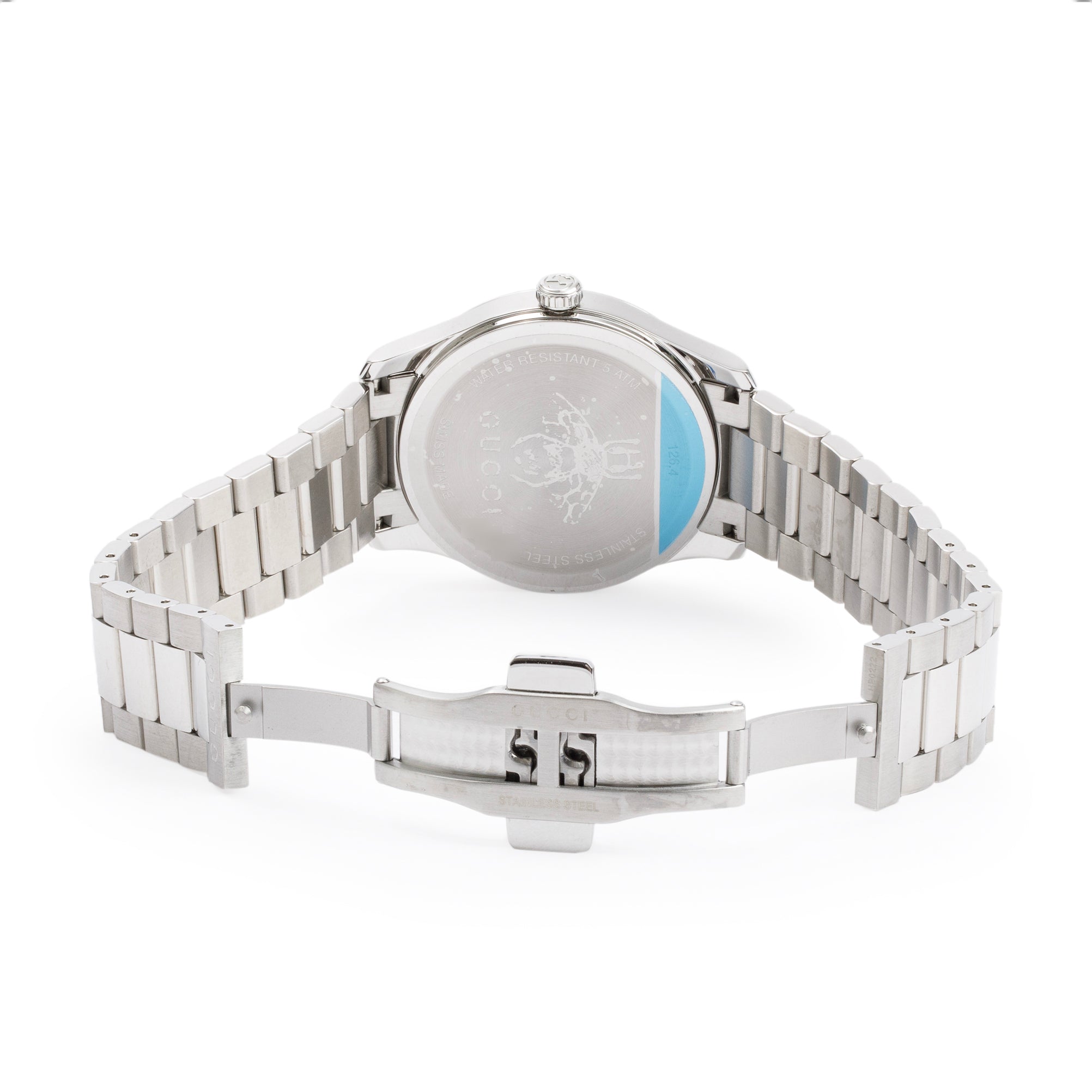 Gucci Stainless Steel G-Timeless 38 MM Watch w/ Box