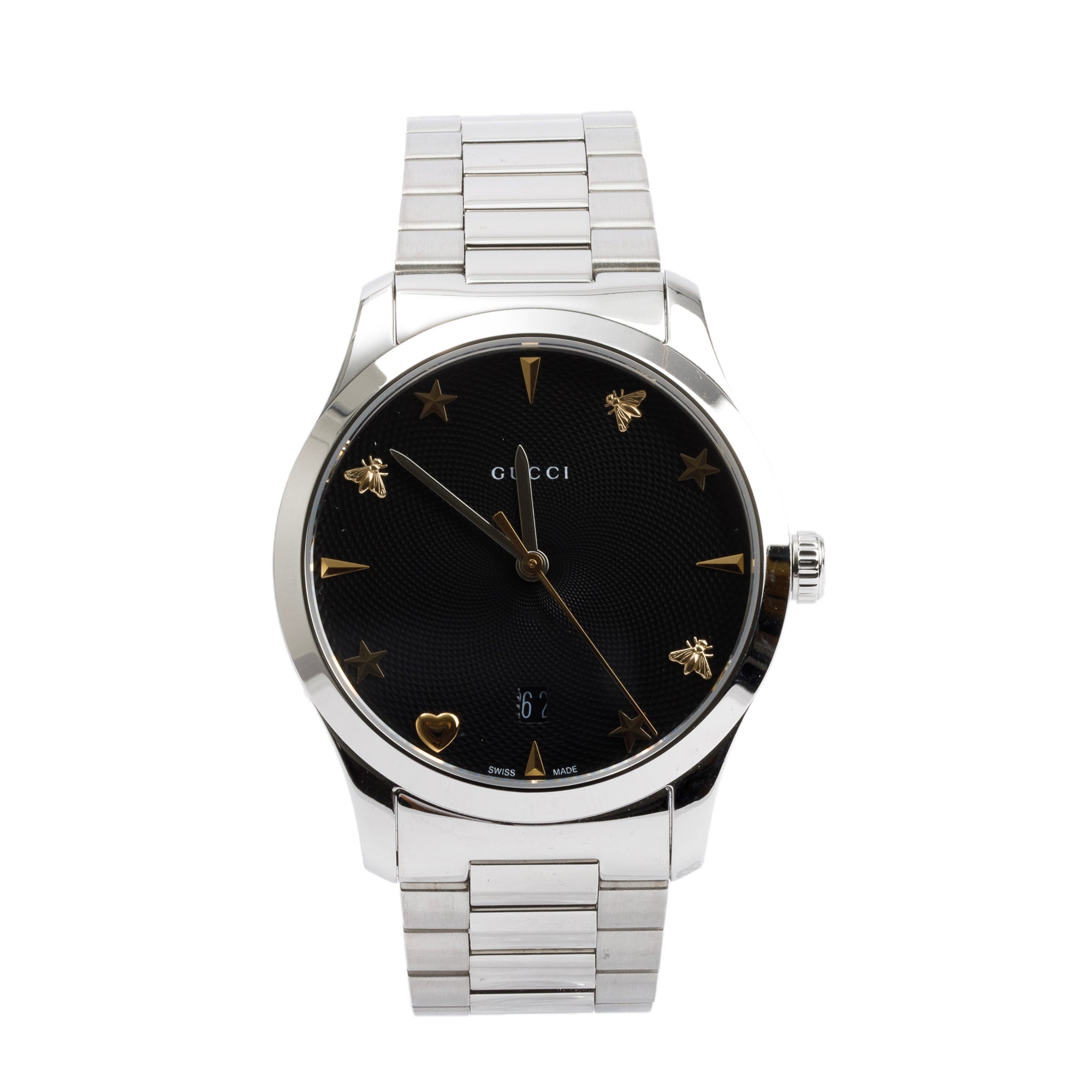 Gucci Stainless Steel G-Timeless 38 MM Watch w/ Box