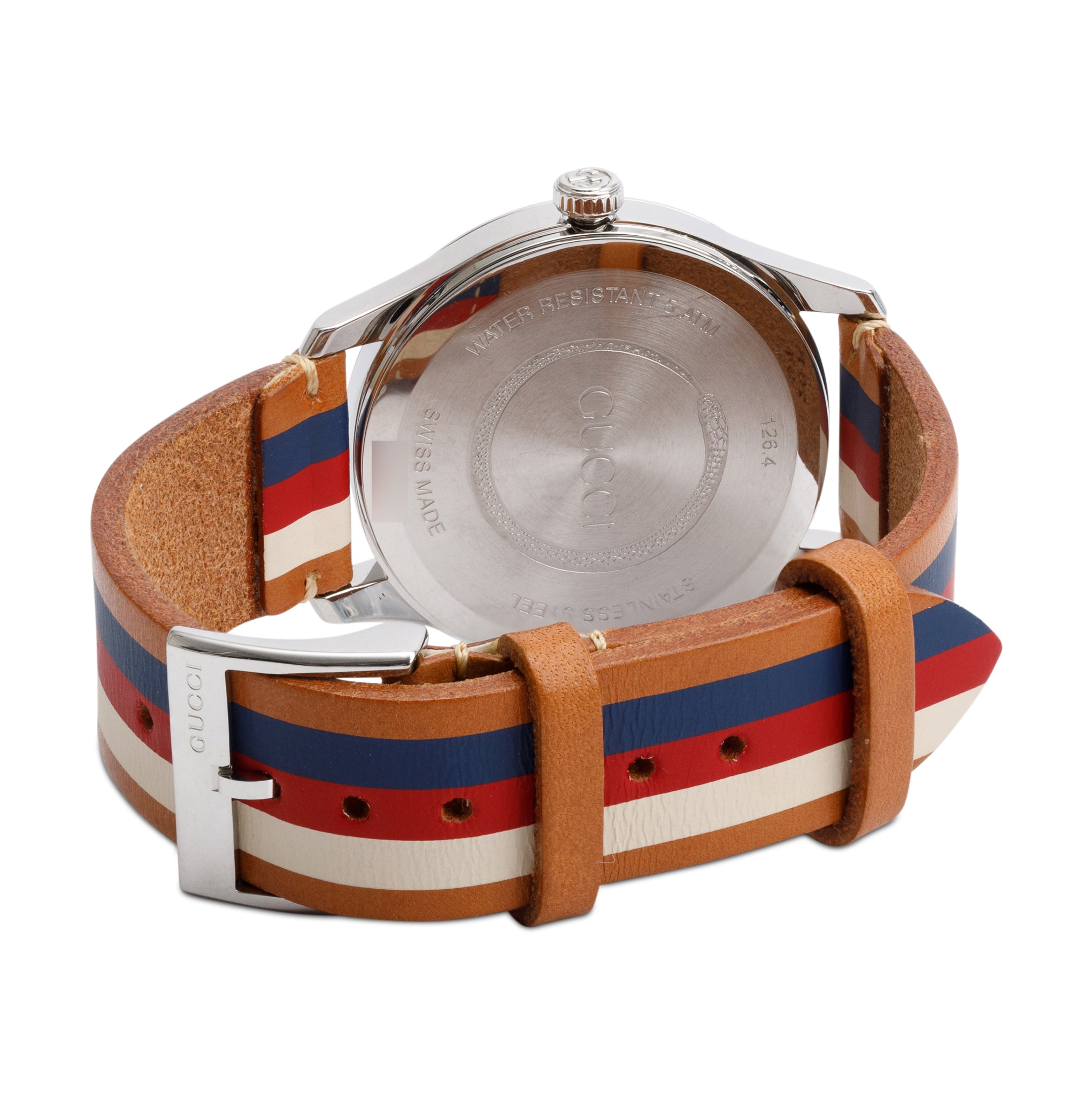 Gucci Stainless Steel G-Timeless Striped 38 MM Quartz Watch