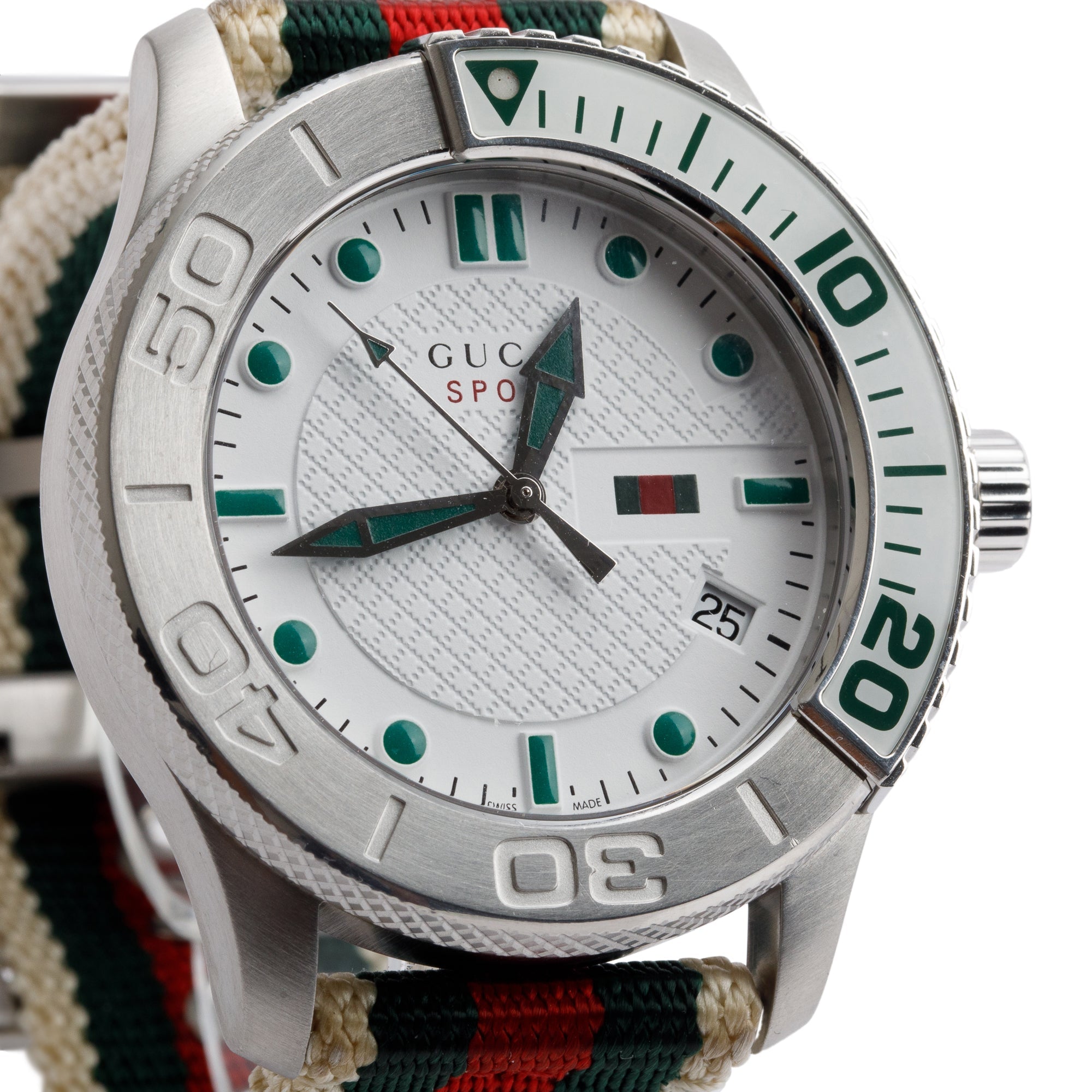 Gucci Stainless Steel G-Timeless XL Sport 44 MM Watch