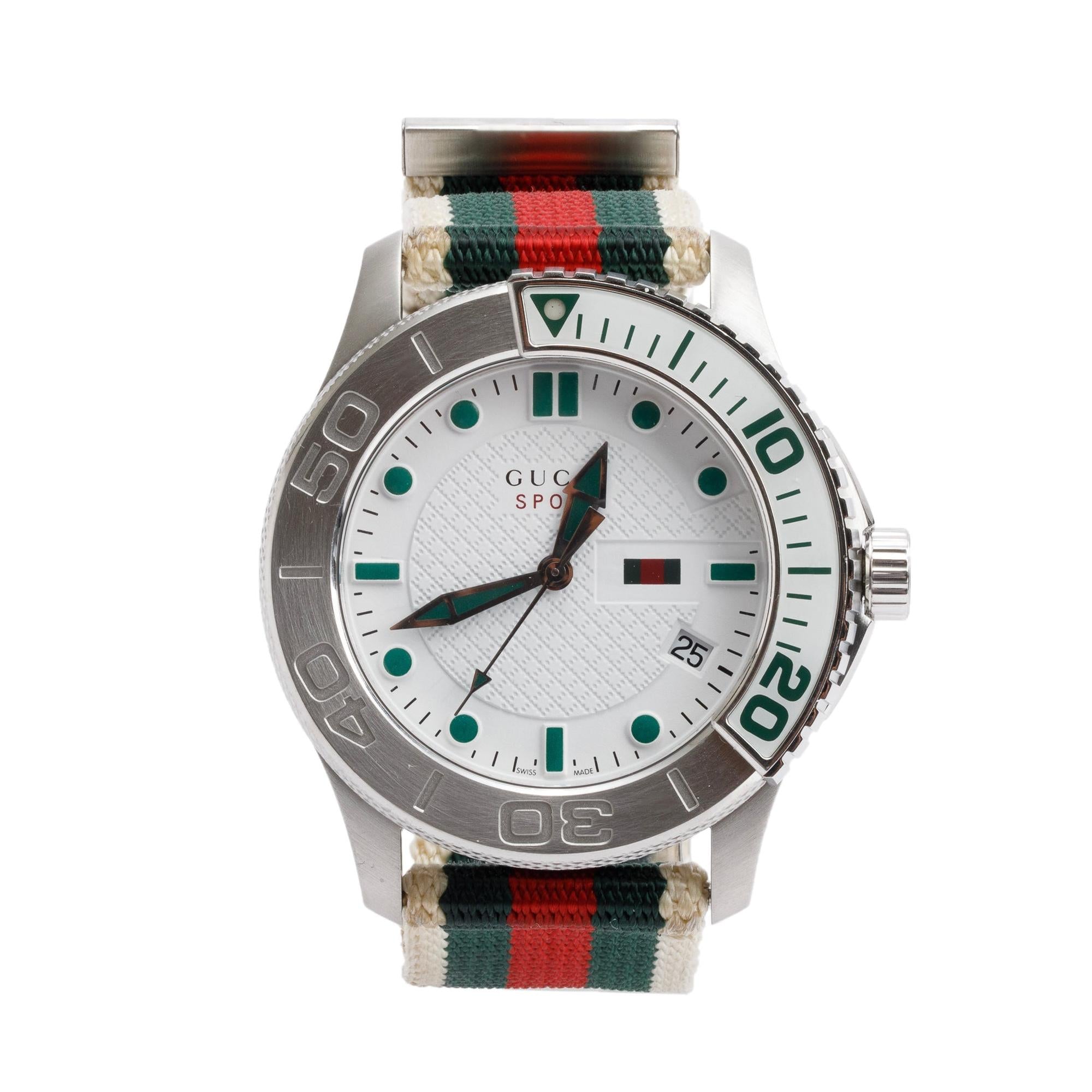 Gucci Stainless Steel G-Timeless XL Sport 44 MM Watch