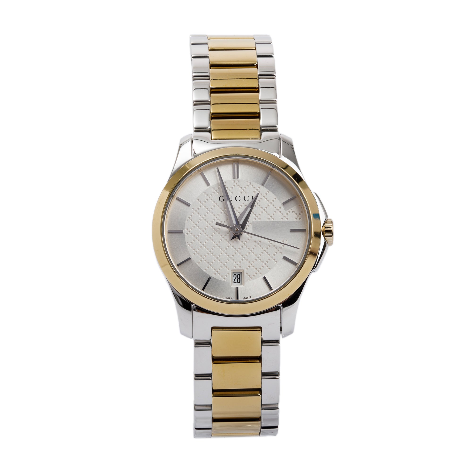 Gucci Stainless Steel & Gold Plated G-Timeless 28MM Watch w/ Box – OLIVER'S