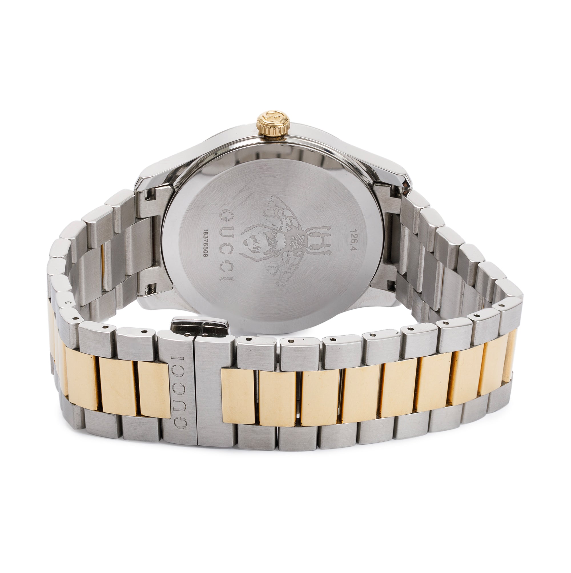 Gucci Stainless Steel & Gold Plated G-Timeless 38 MM Watch w/ Box & Papers