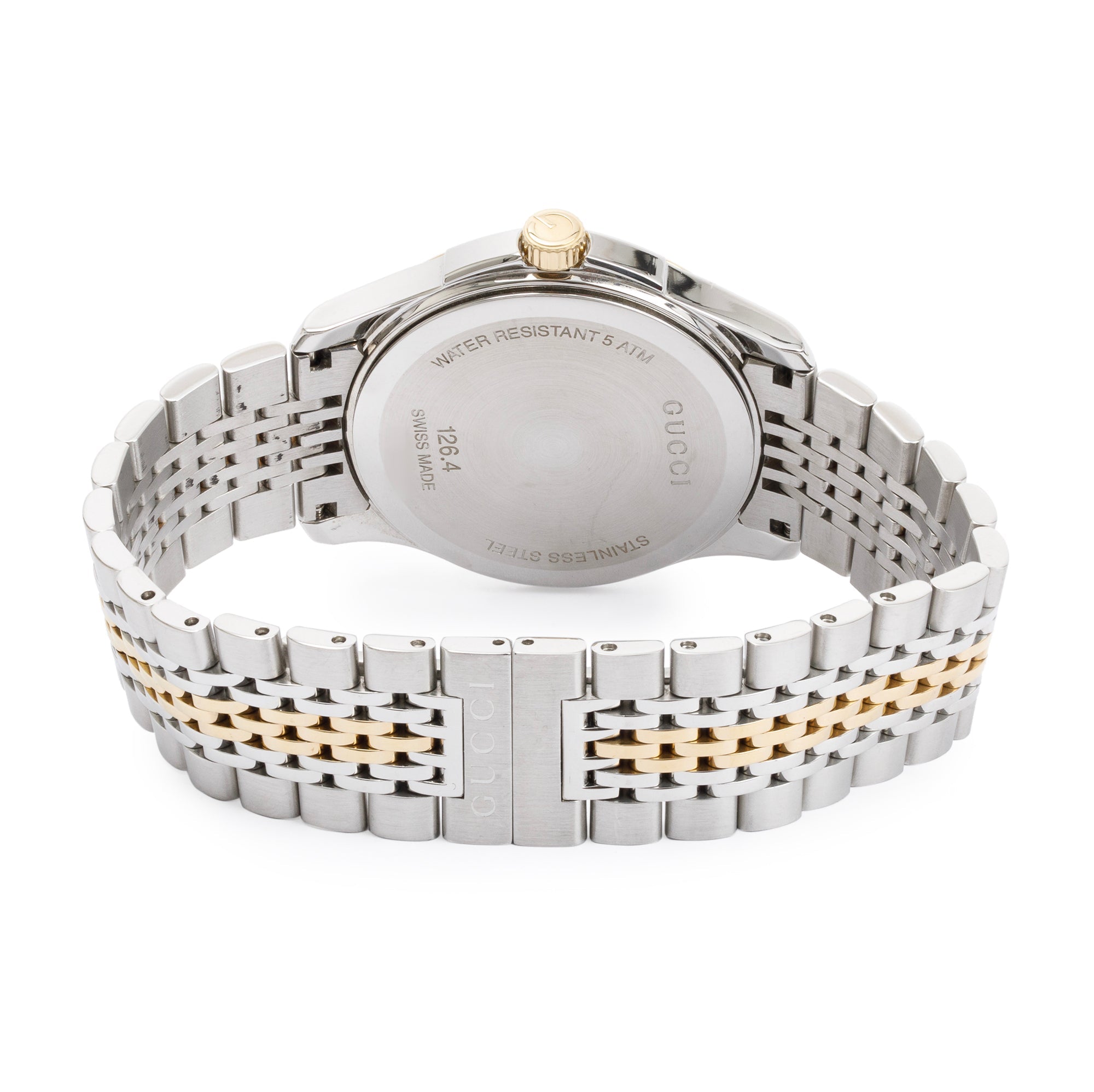 Gucci Stainless Steel & Gold Plated G-Timeless 38 MM Watch w/ Box & Papers