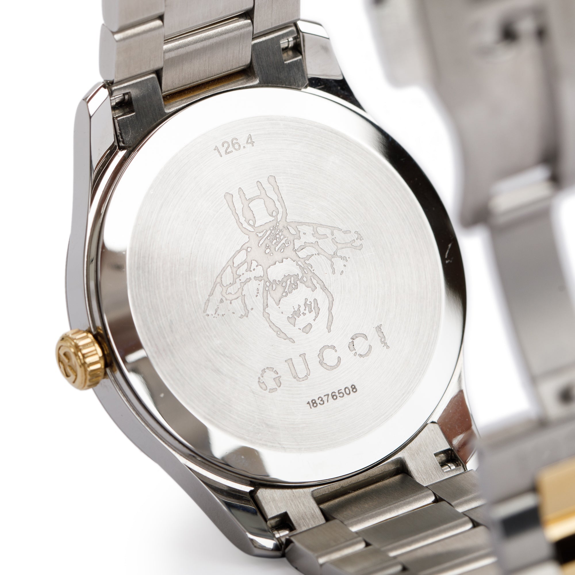 Gucci Stainless Steel & Gold Plated G-Timeless 38 MM Watch w/ Box & Papers