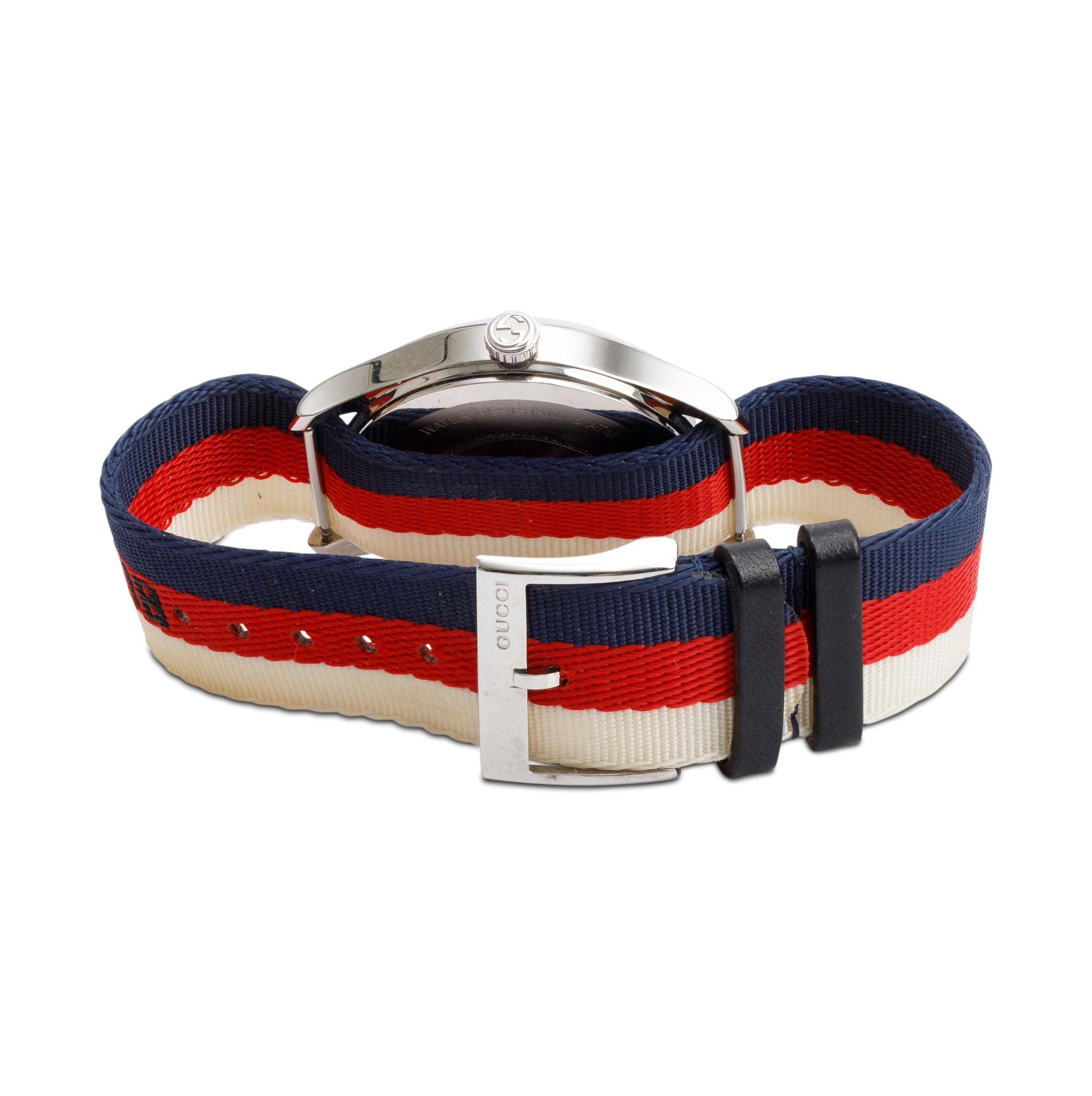 Gucci Stainless Steel Nylon Le Marche Des Merveilles Wolf 38 MM Quartz Watch