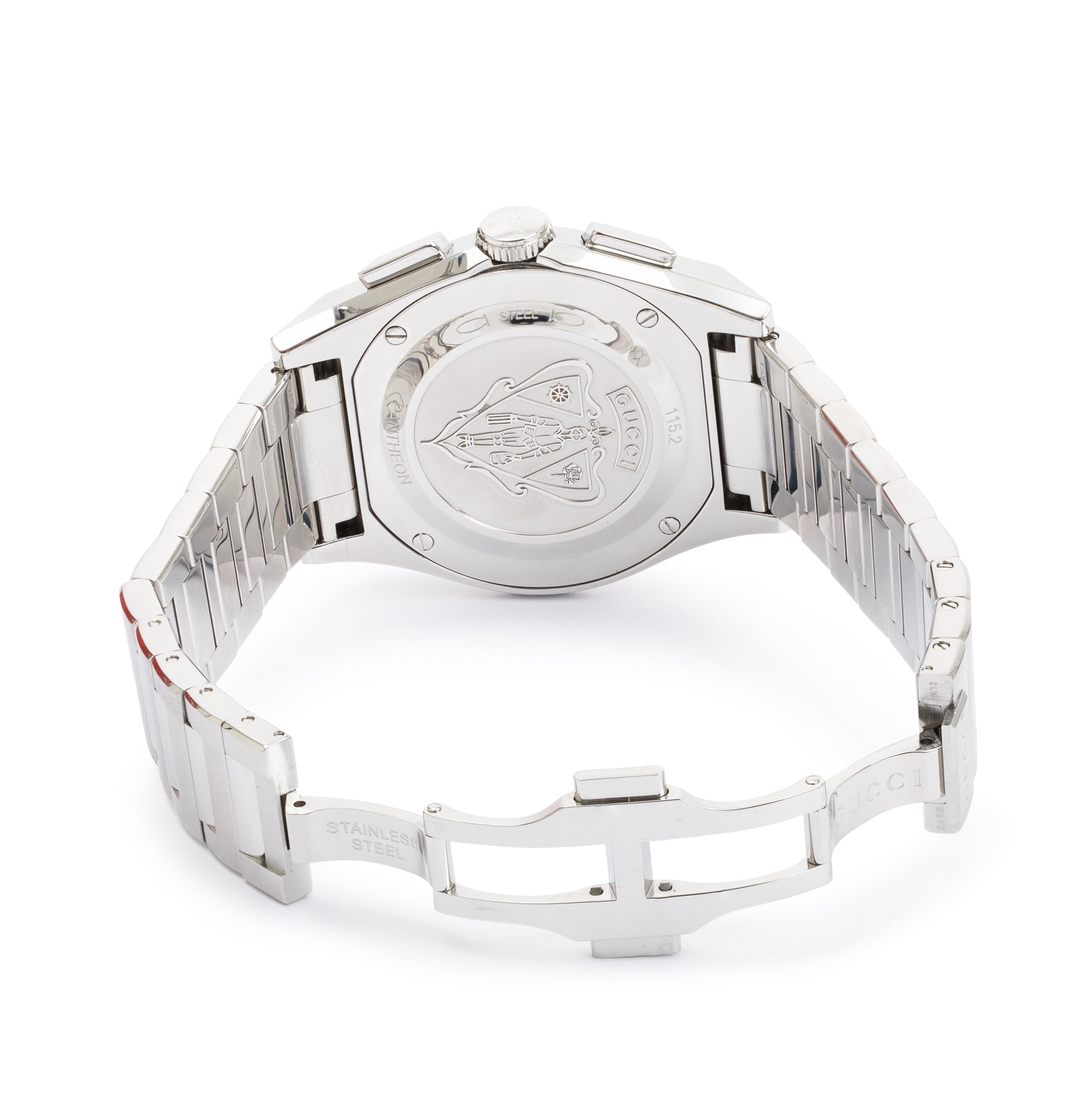 Gucci Stainless Steel Pantheon 44 MM Chronograph Watch w/ Box & Papers