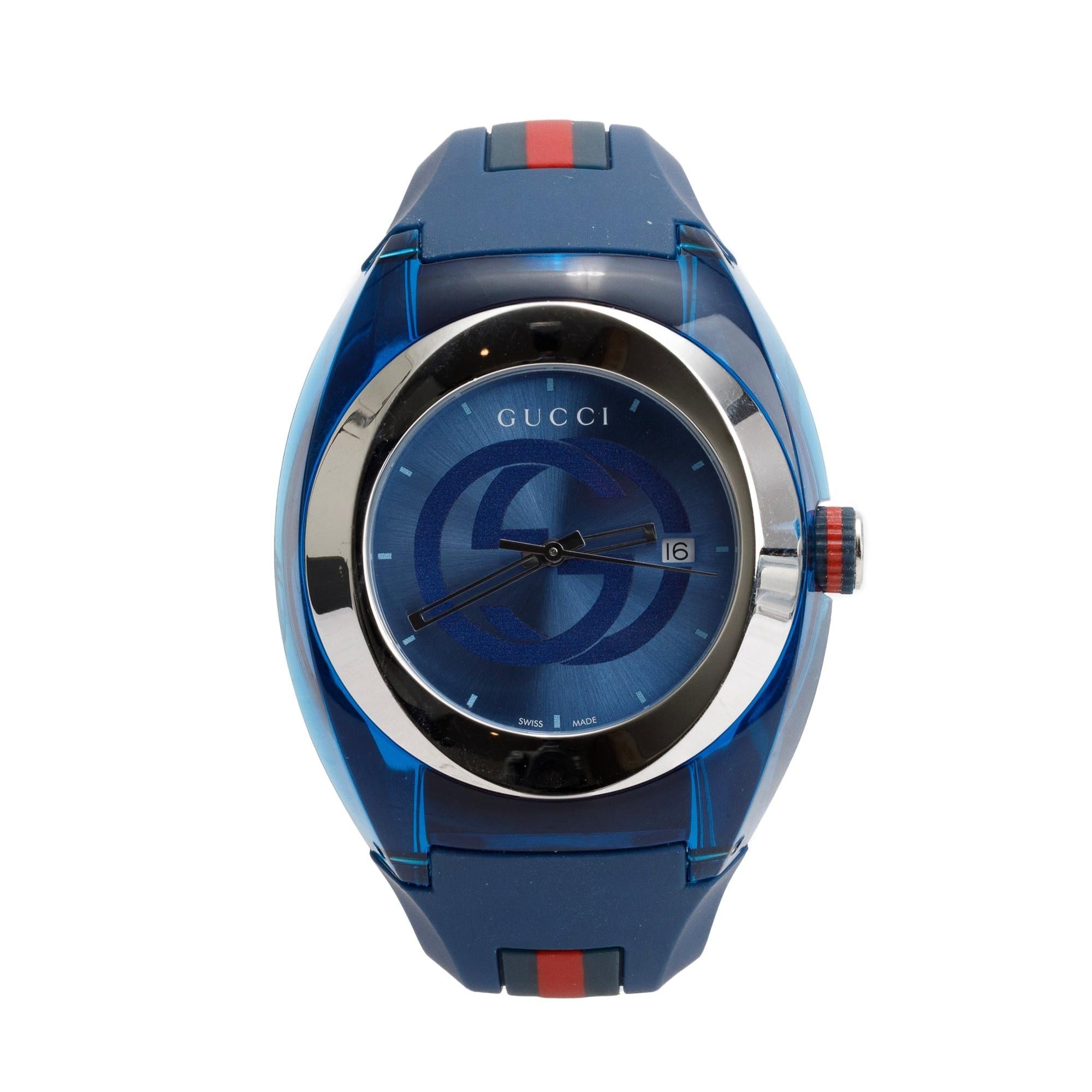 Gucci Stainless Steel Sync XXL 46 MM Watch w/ Box