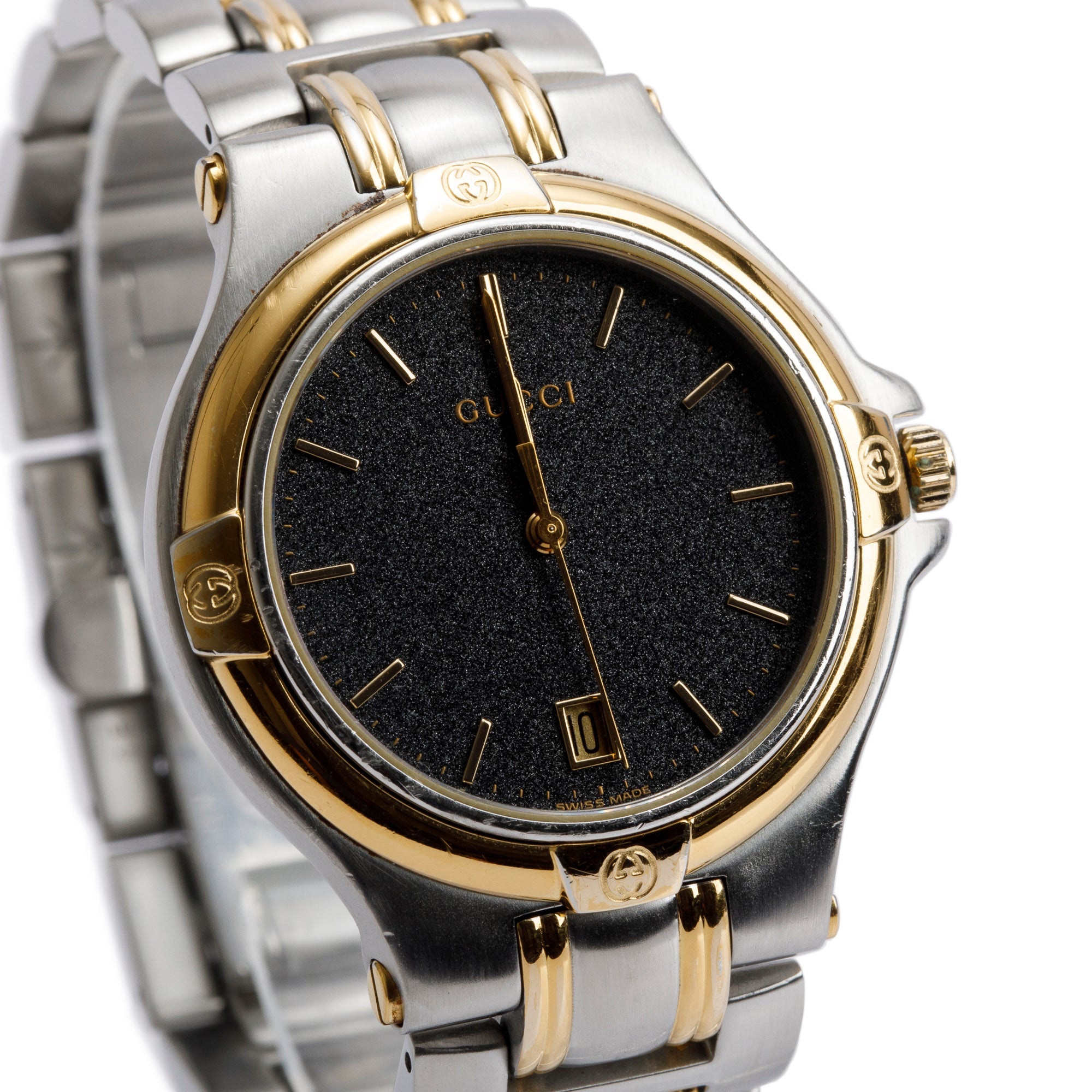 Gucci Stainless Steel & Yellow Gold-Plated 9040 Series 35MM Watch