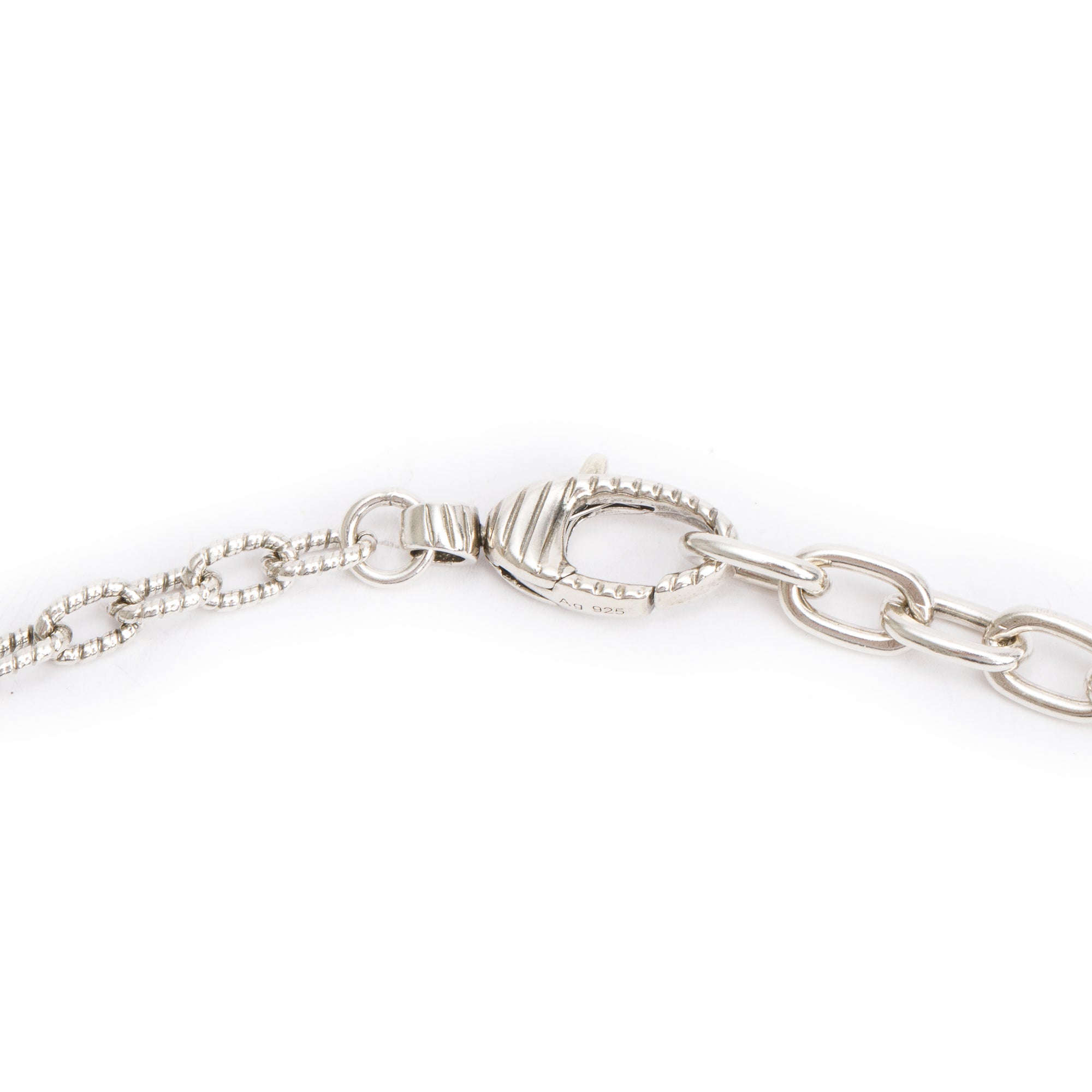 Gucci Sterling Silver & 18k Yellow Gold Snake Ring Pendant Necklace