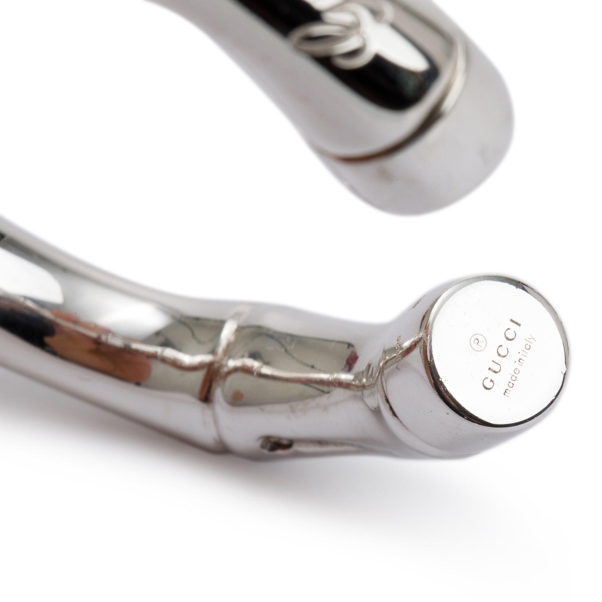 Gucci Sterling Silver Bamboo Cuff Bracelet
