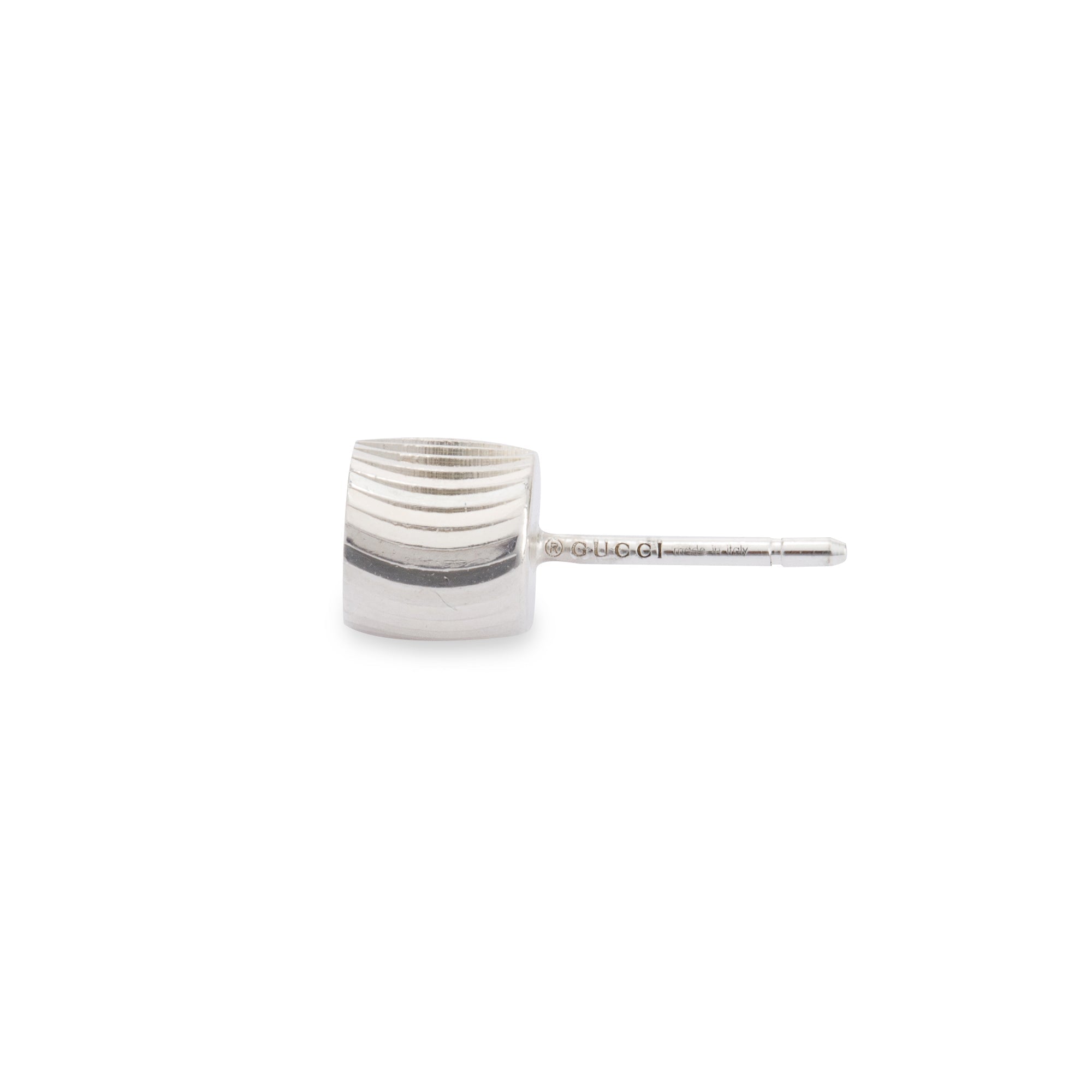 Gucci Sterling Silver Boule Mismatched Stud Earrings w/ Box