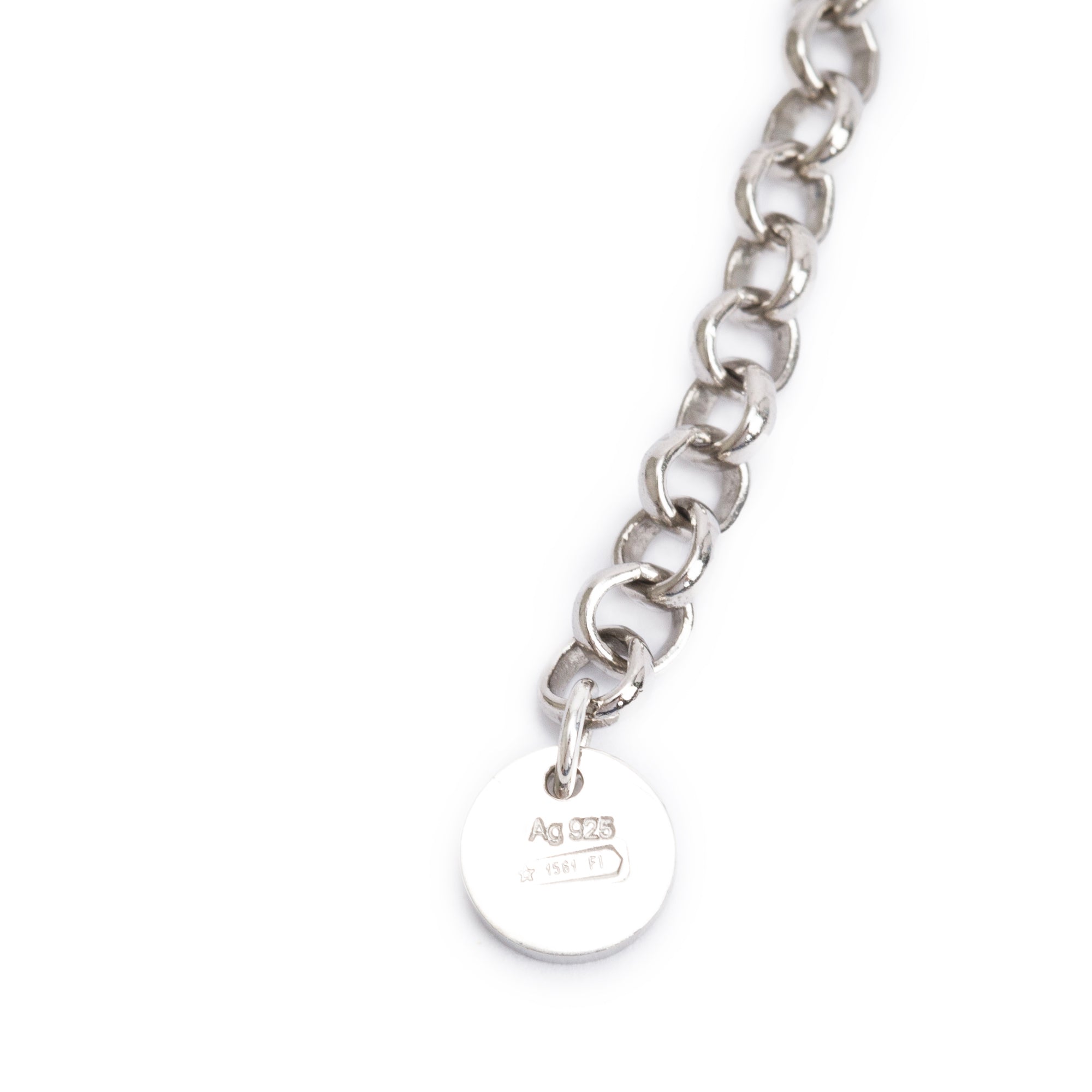 Gucci Sterling Silver Ghost Pendant Necklace