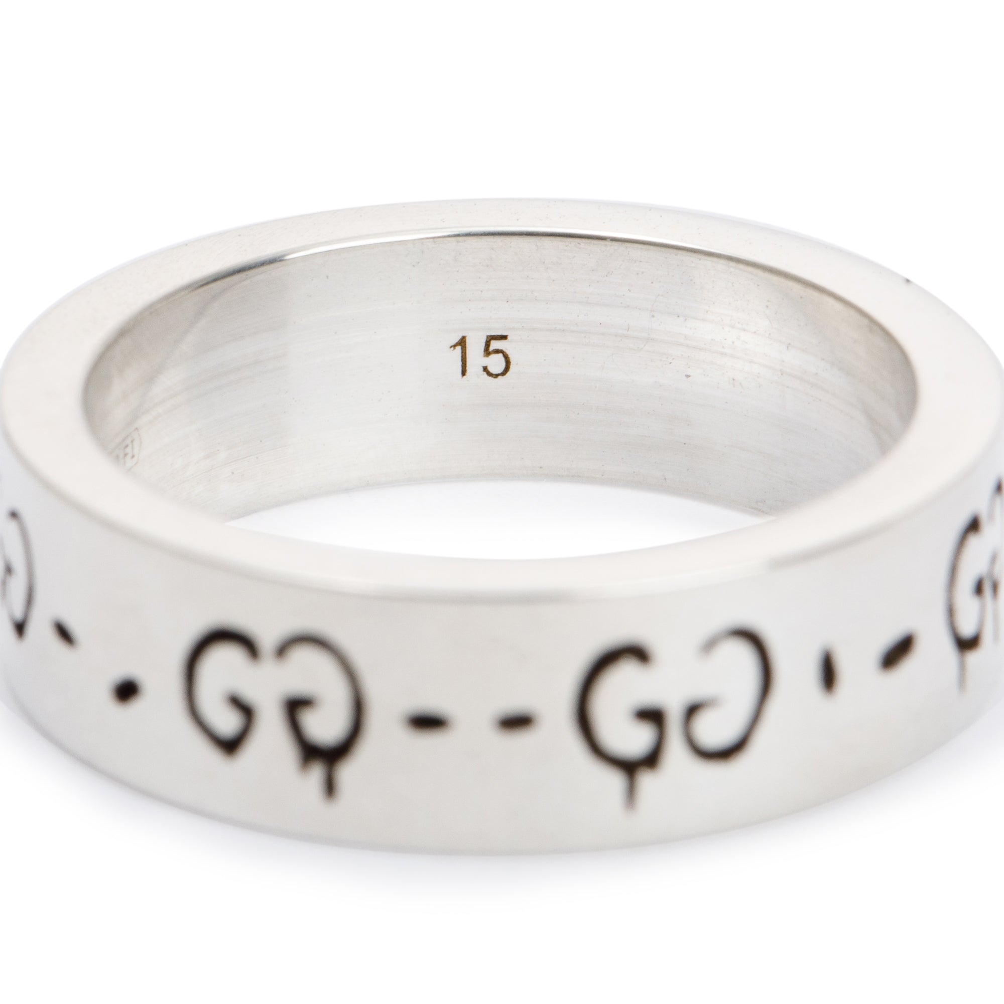 Gucci Sterling Silver Ghost Ring, Size 7 w/ Box