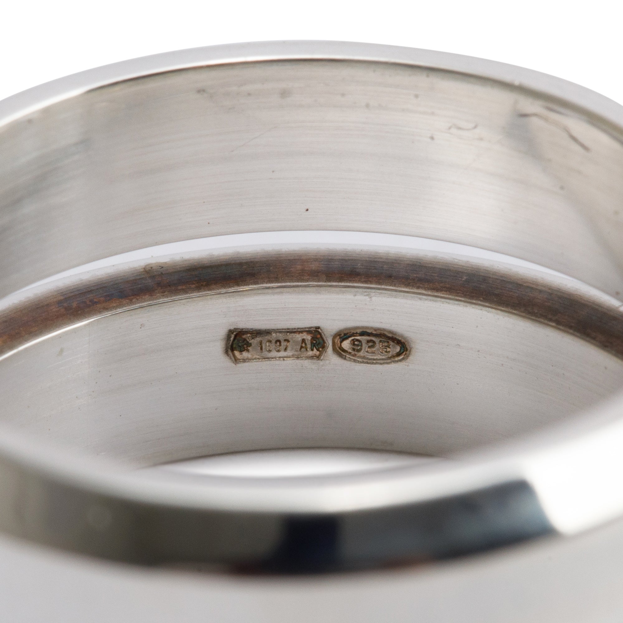 Gucci Sterling Silver Infinity Band Ring, Size 7.75