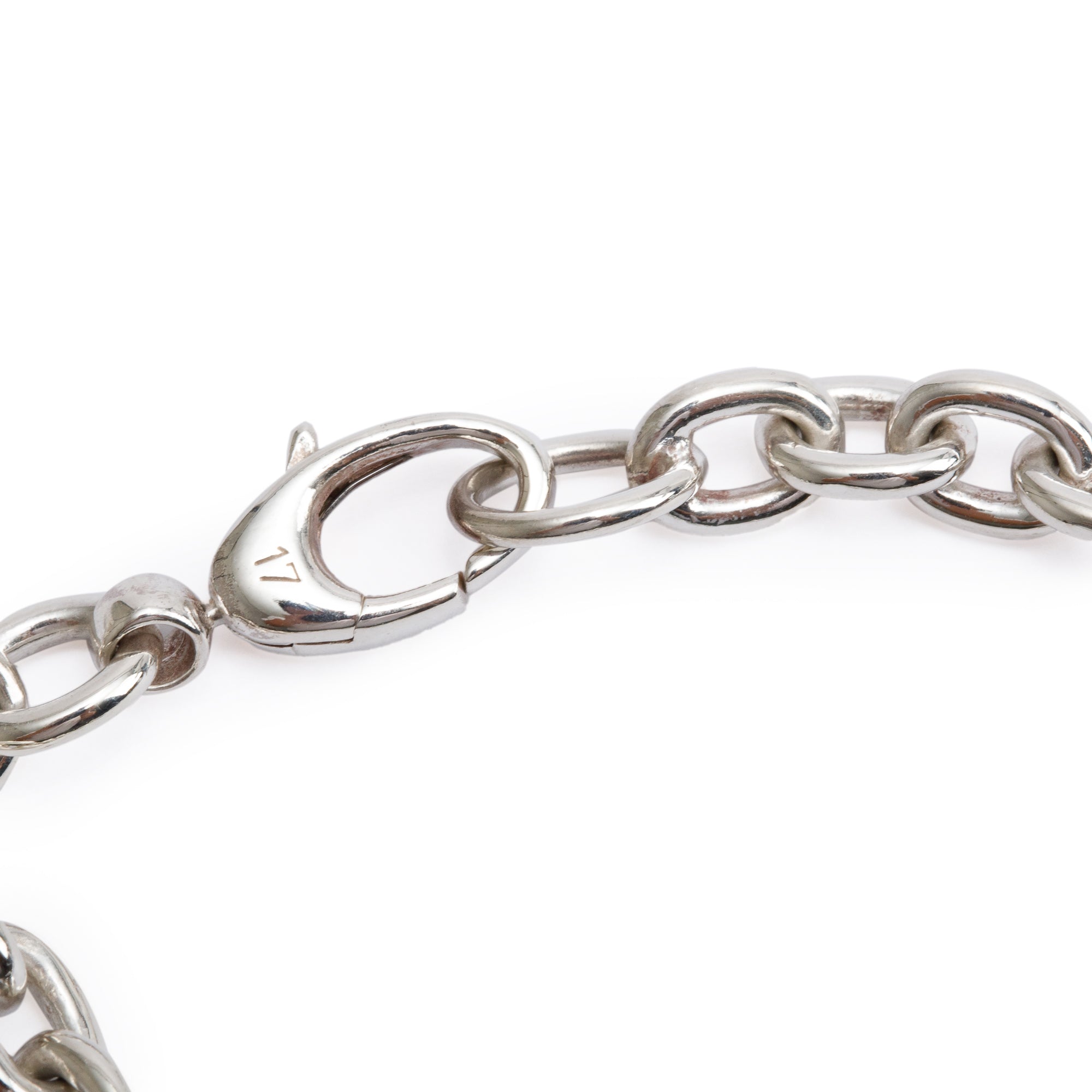 Gucci Sterling Silver Interlocking G Charm Bracelet