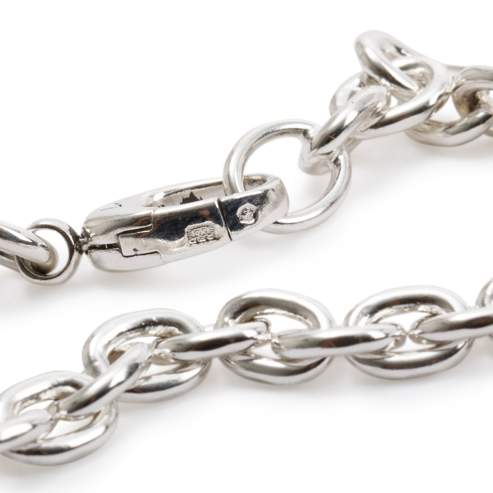 Gucci Sterling Silver Interlocking G Charm Bracelet