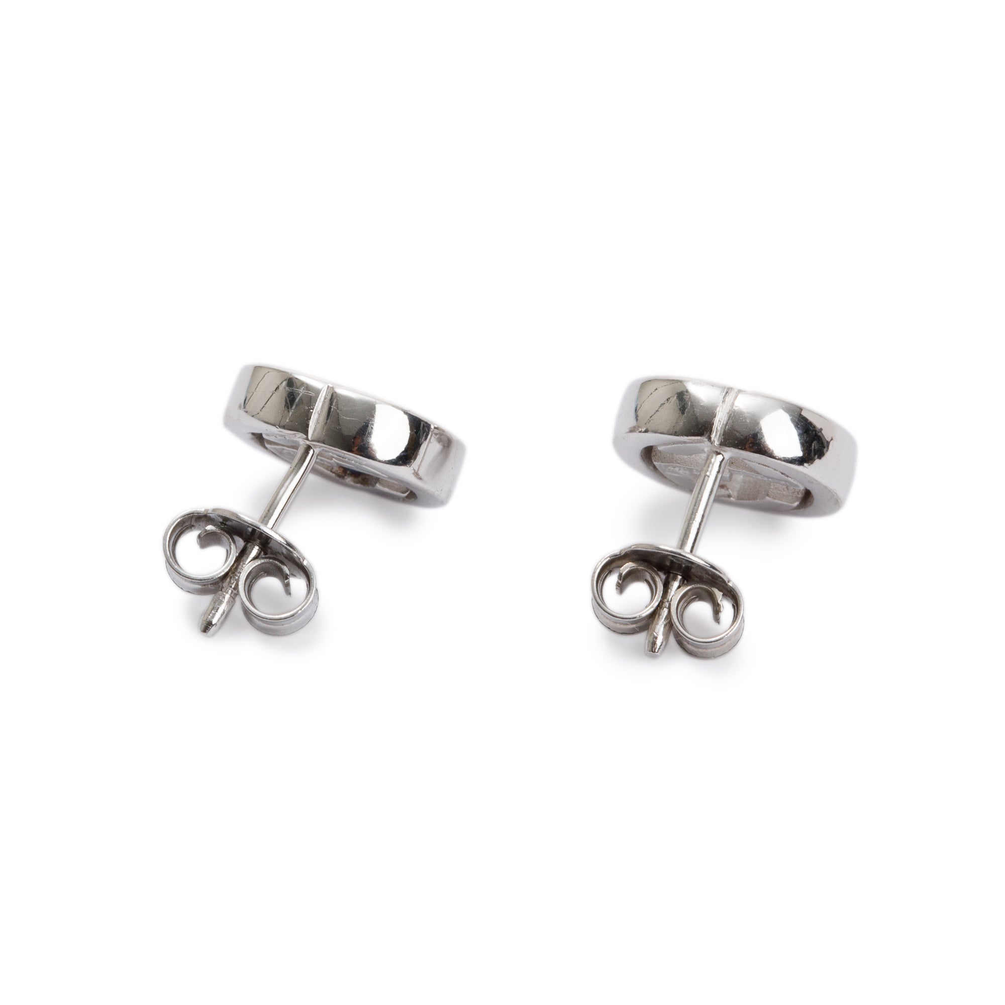 Gucci Sterling Silver Interlocking G Stud Earrings w/ Box