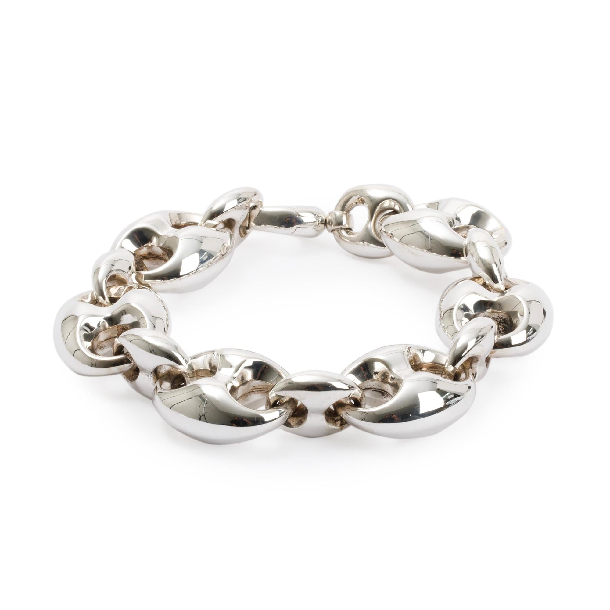 Gucci Sterling Silver Marina Chain Bracelet