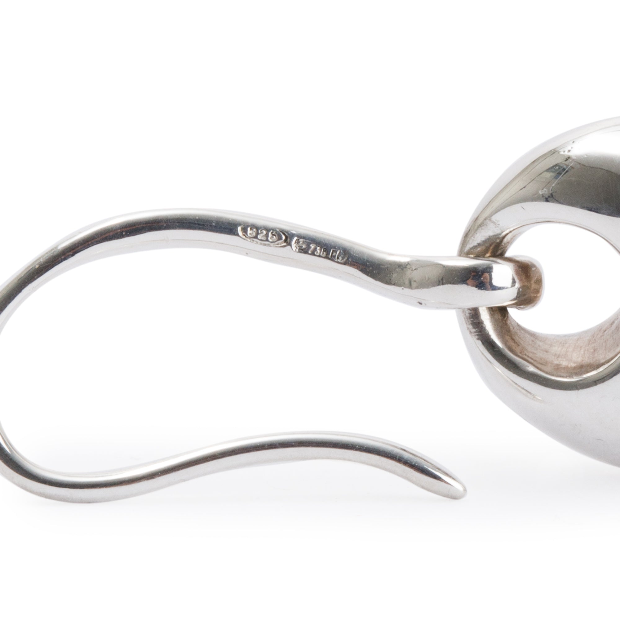 Gucci Sterling Silver Marina Drop Earrings