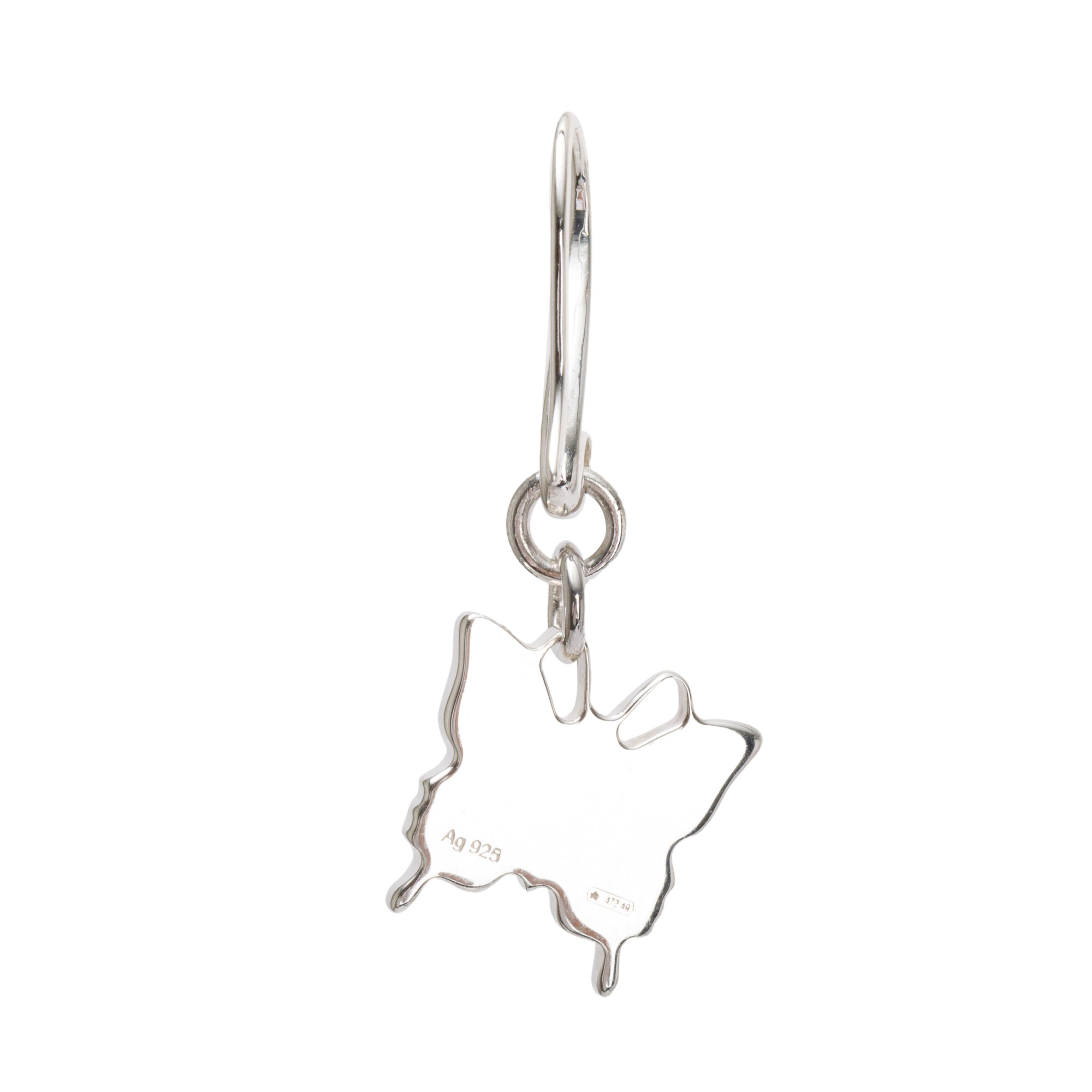 Gucci Sterling Silver Trademark Butterfly Drop Earrings