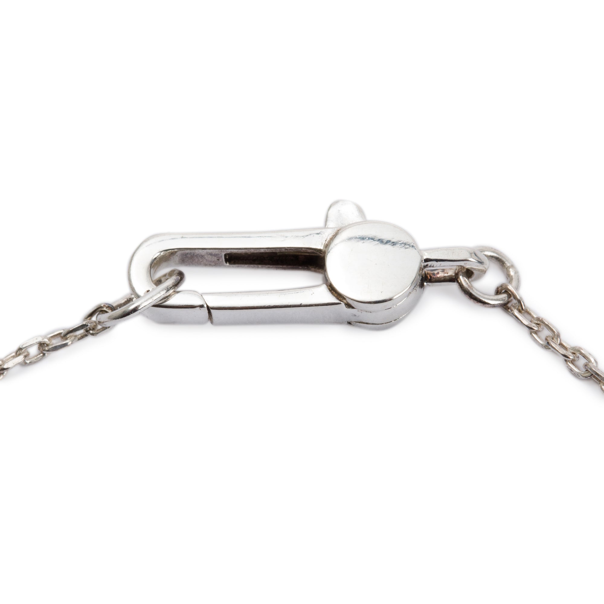 Gucci Sterling Silver Trademark Heart Bracelet