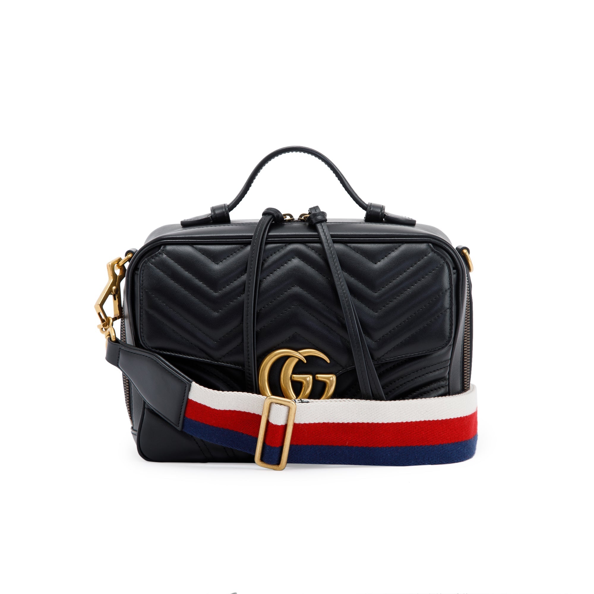Gucci Sylvie Web GG Marmont Small Shoulder Bag w/ Box