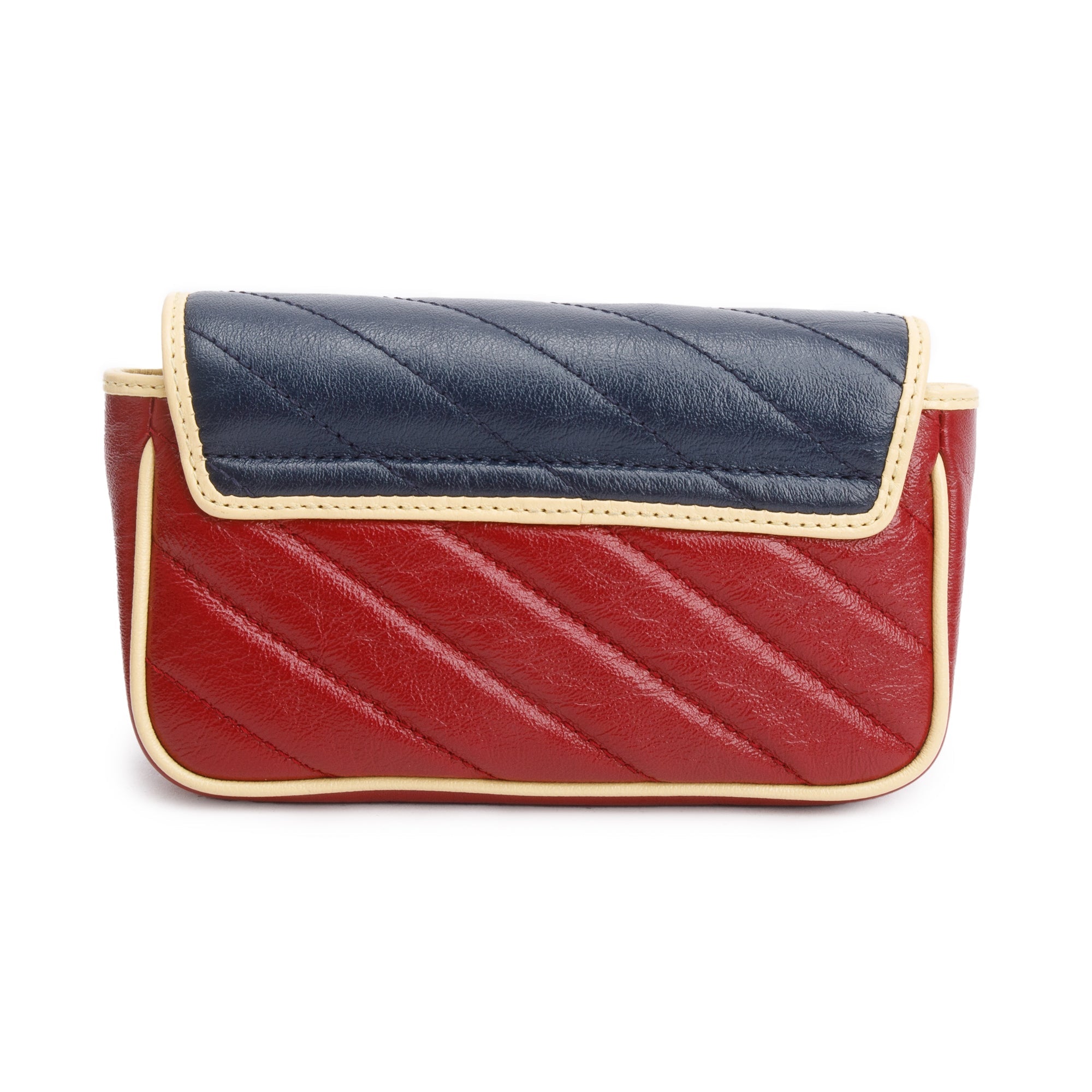 Gucci Tricolor GG Marmont Matelasse Leather Torchon Super Mini Bag