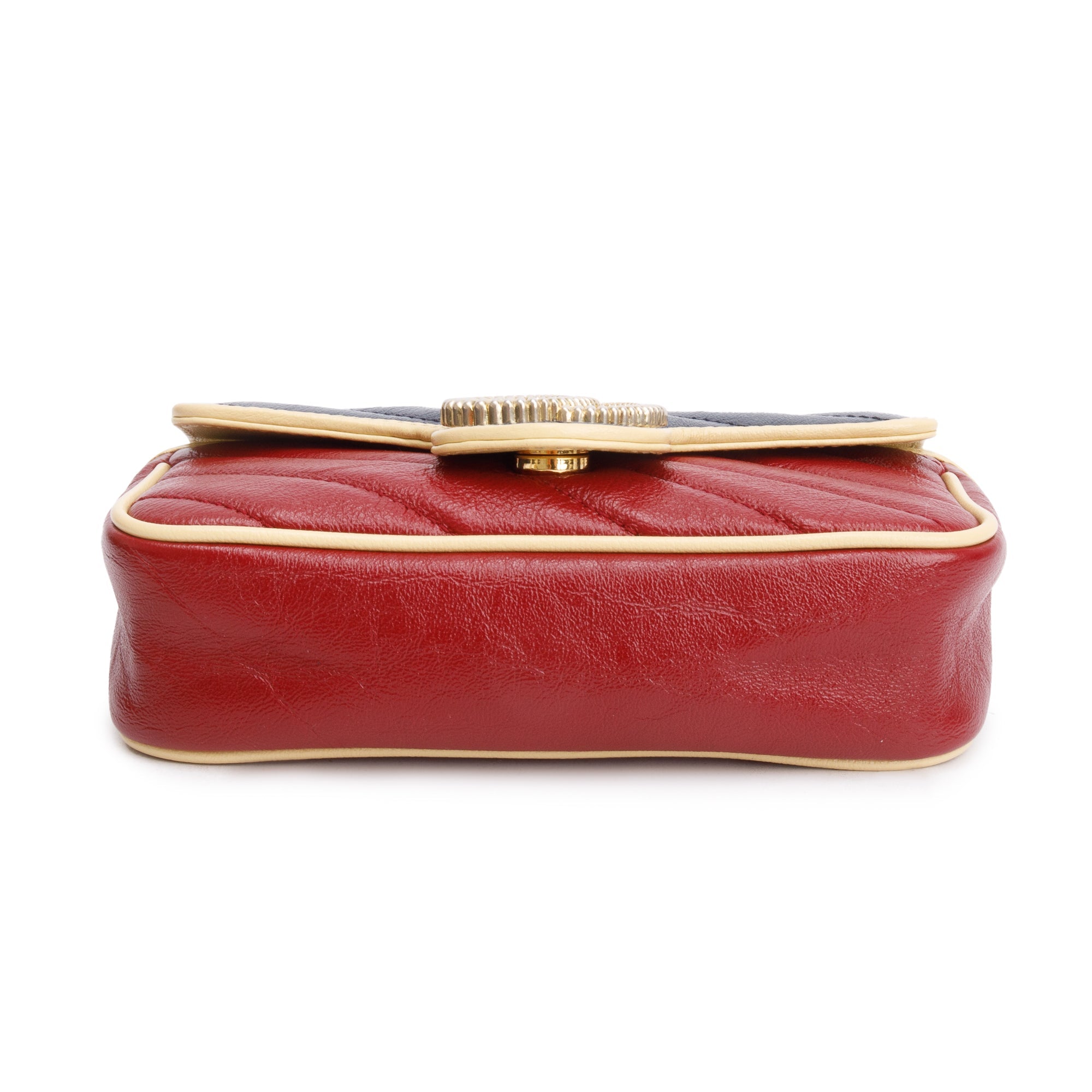 Gucci Tricolor GG Marmont Matelasse Leather Torchon Super Mini Bag