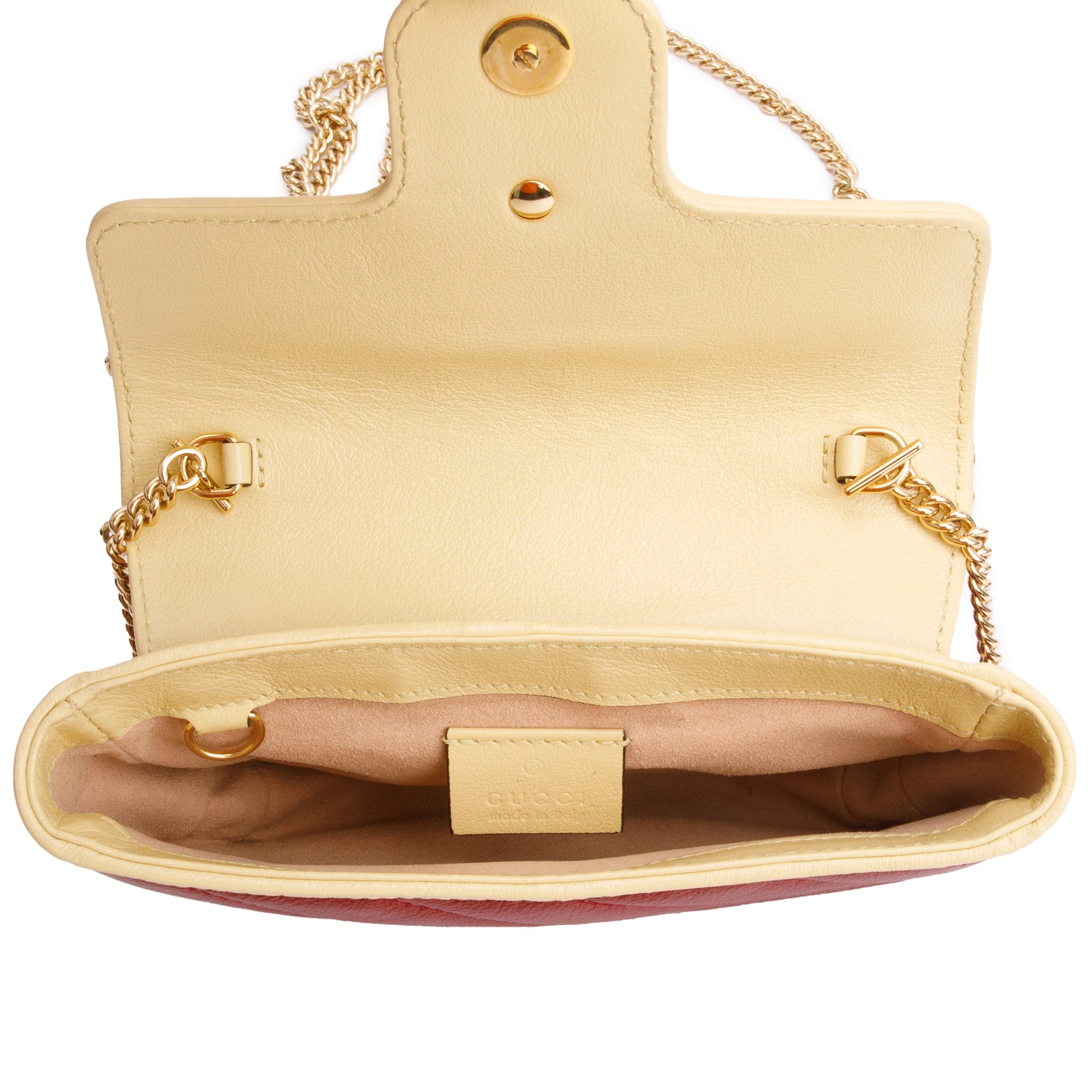 Gucci Tricolor GG Marmont Matelasse Leather Torchon Super Mini Bag