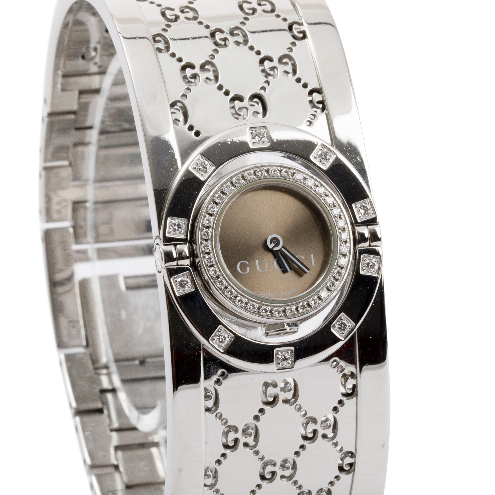 Gucci Twirl Watch with Diamond Bezel