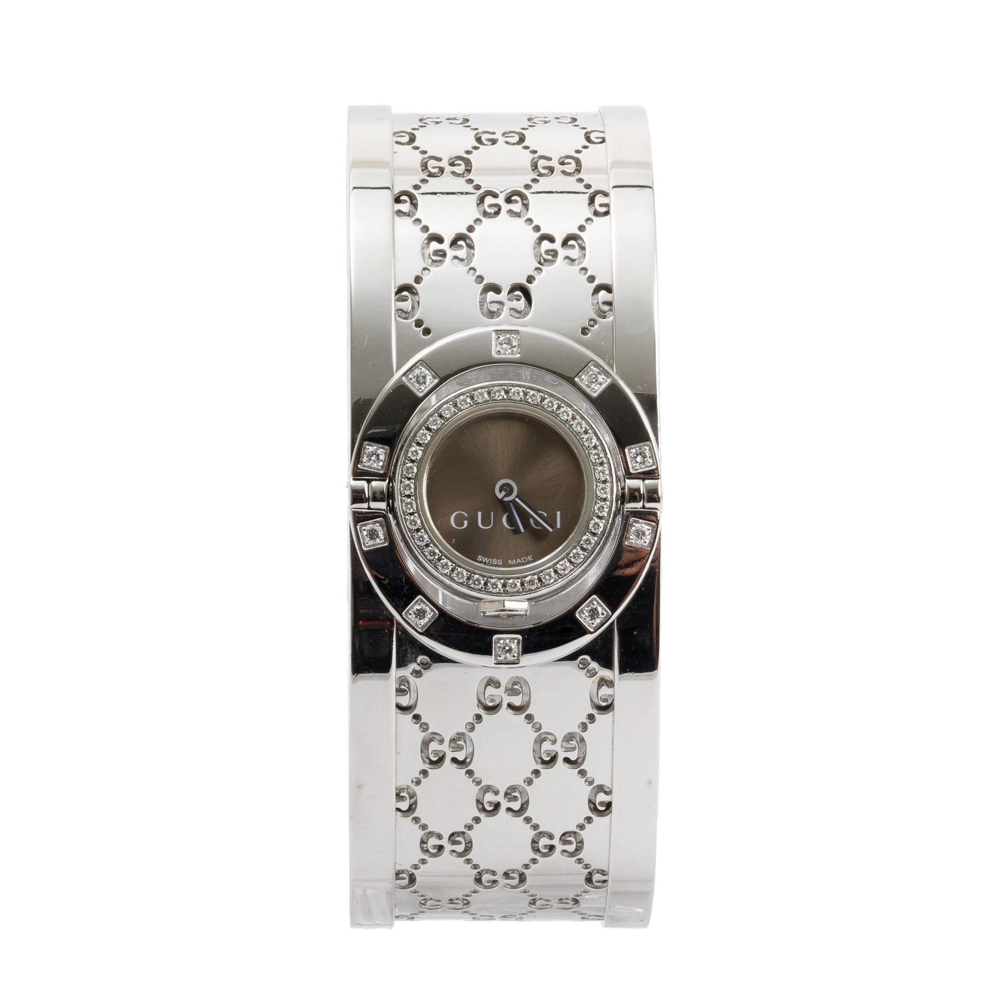 Gucci Twirl Watch with Diamond Bezel