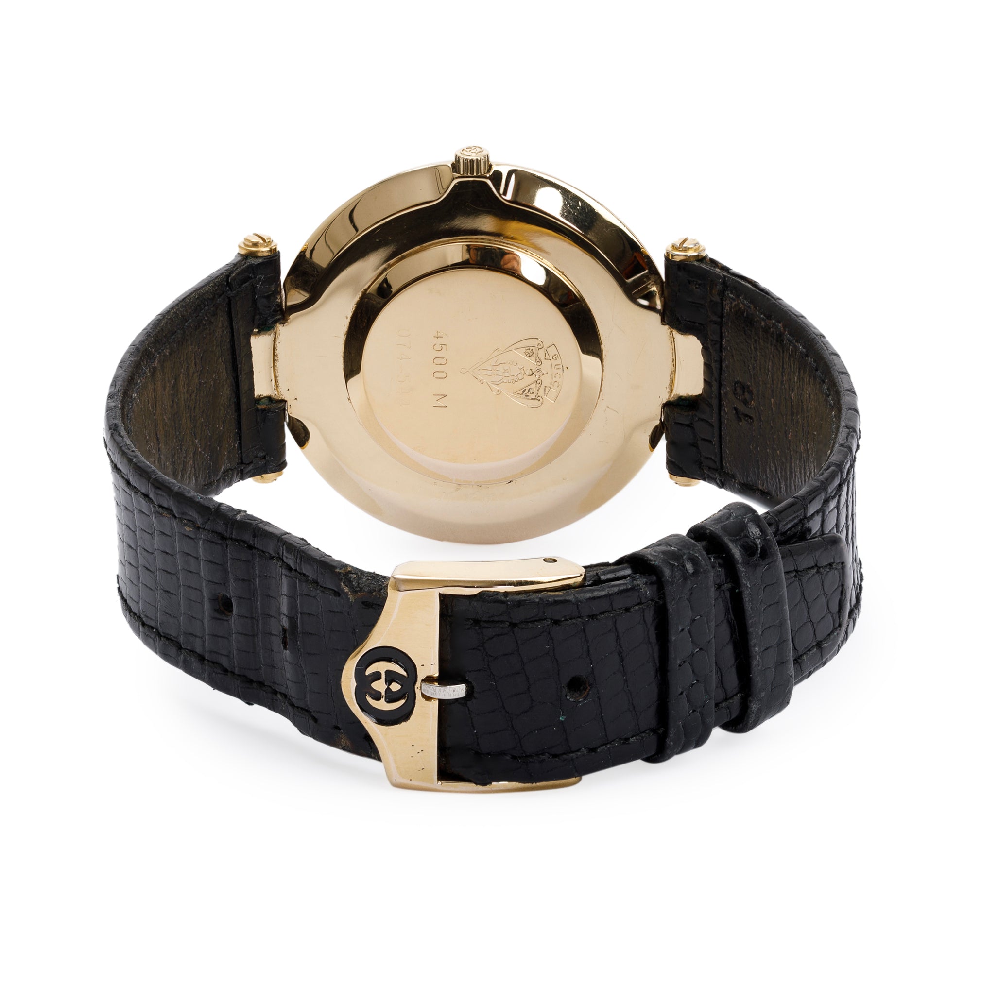 Gucci Two-Tone Gold Plated Stainless Steel 4500 Series Diamantissima 32MM Watch