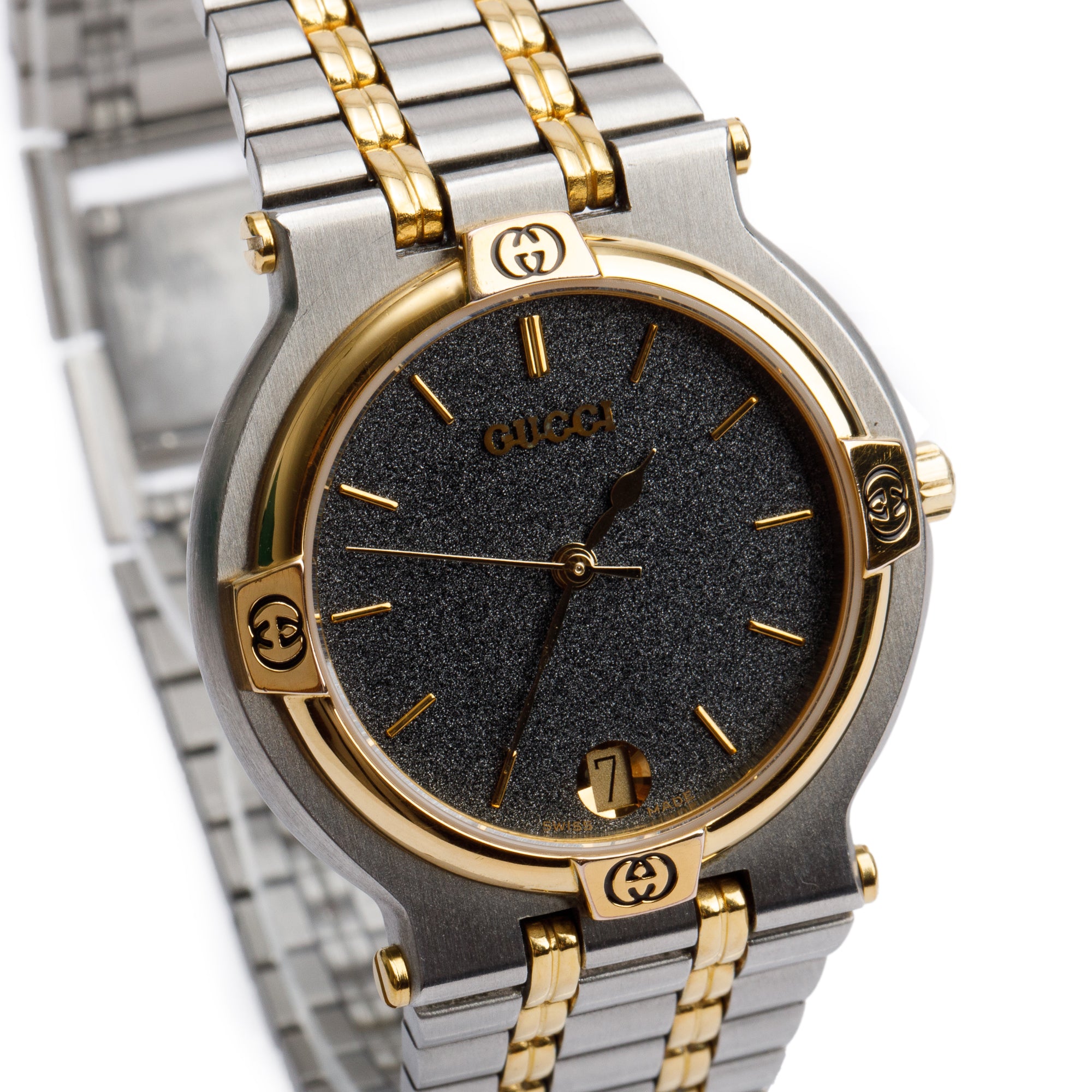 Vintage Gucci 9000M Two-Tone Quartz Men\'s Watch Exc+5] GUCCI 9000M Men main image 3