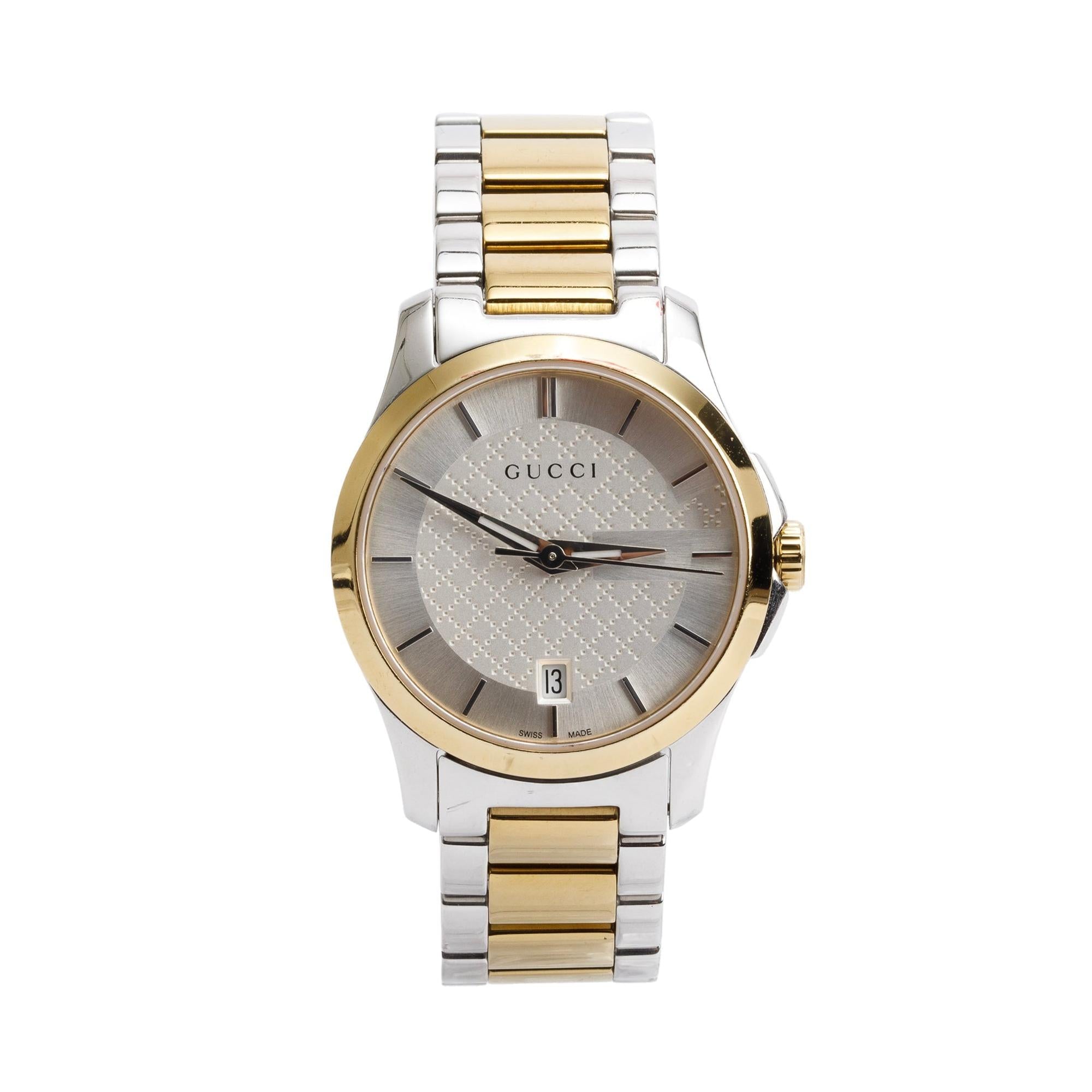 Gucci Two-Tone Stainless Steel G-Timeless 27 MM Watch