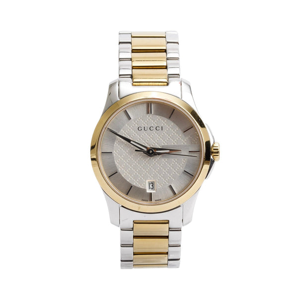 Gucci Two-Tone Stainless Steel G-Timeless 27 MM Watch – OLIVER'S