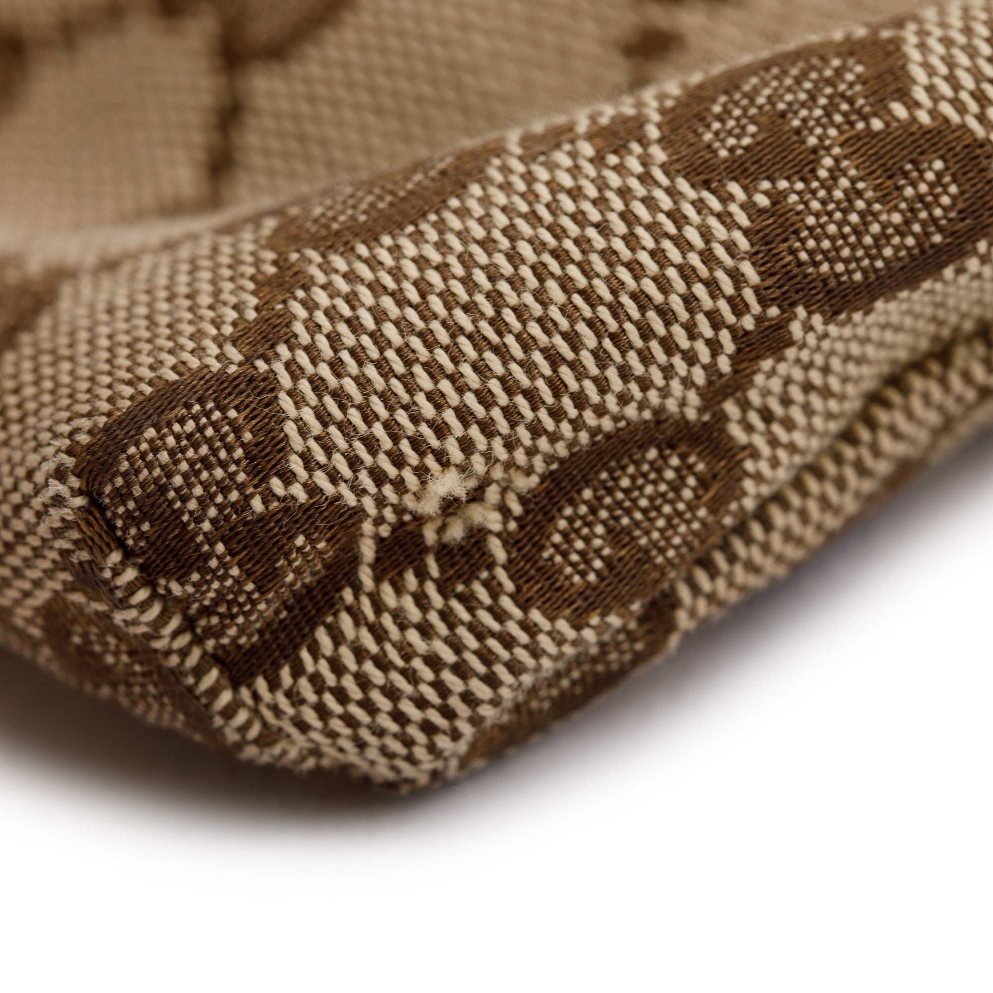 Gucci Vintage GG Canvas Double Pocket Belt Bag