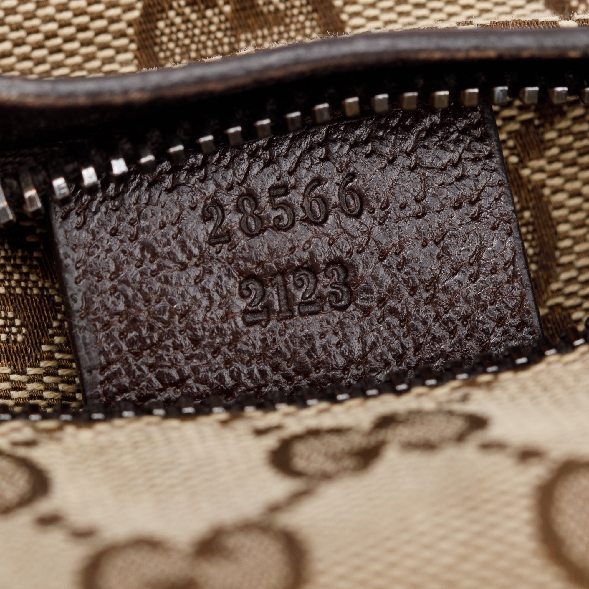 Gucci Vintage GG Canvas Double Pocket Belt Bag