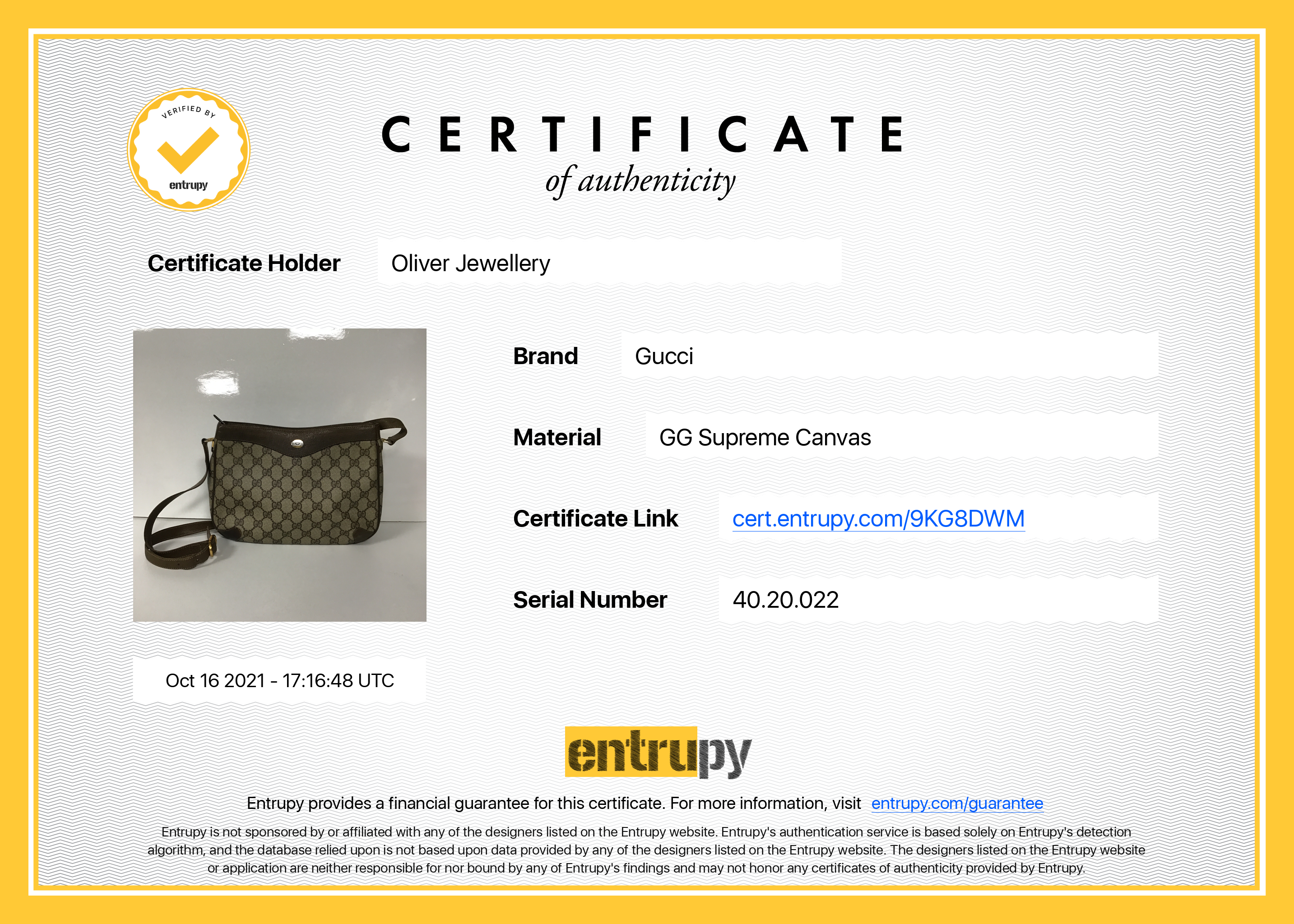 Gucci Vintage GG Plus Crossbody Bag