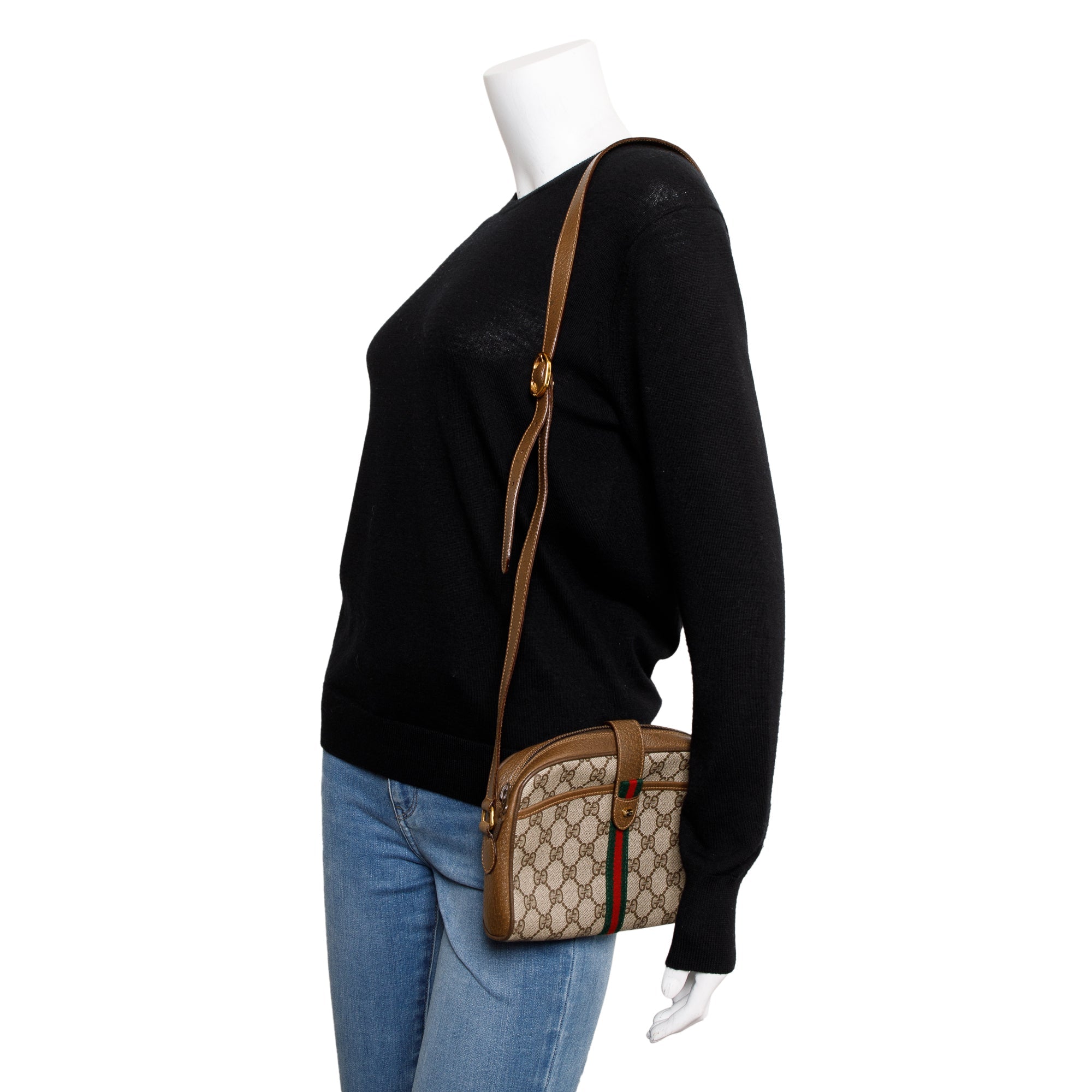 Gucci Vintage GG Supreme Web Crossbody Bag