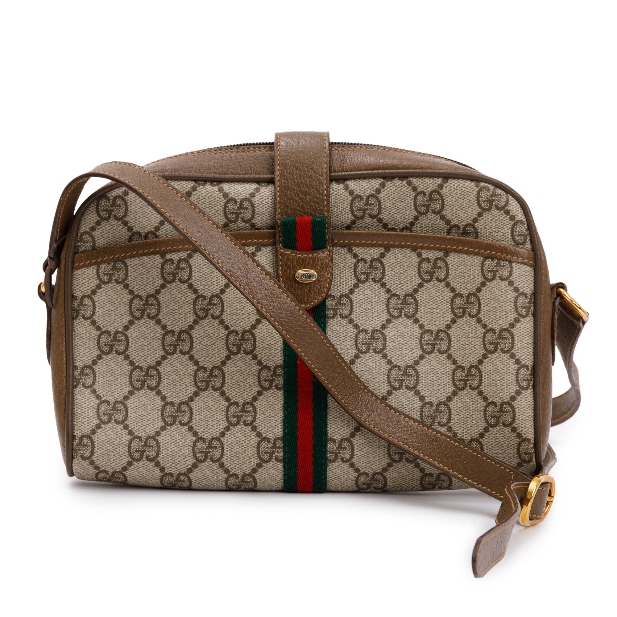 Gucci Vintage GG Supreme Web Crossbody Bag