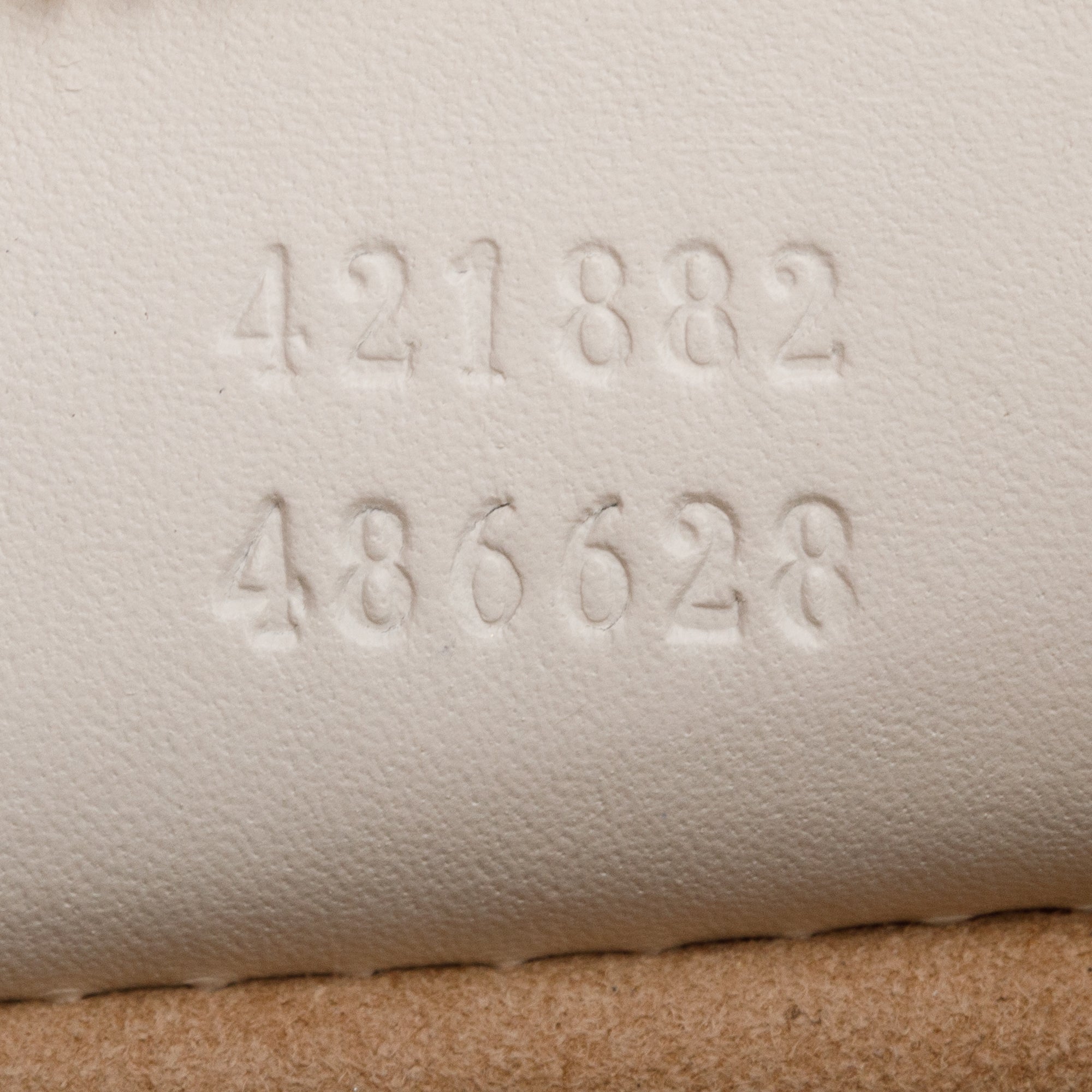 Gucci White Calfskin Leather Small Sylvie Handle Bag w/ Strap