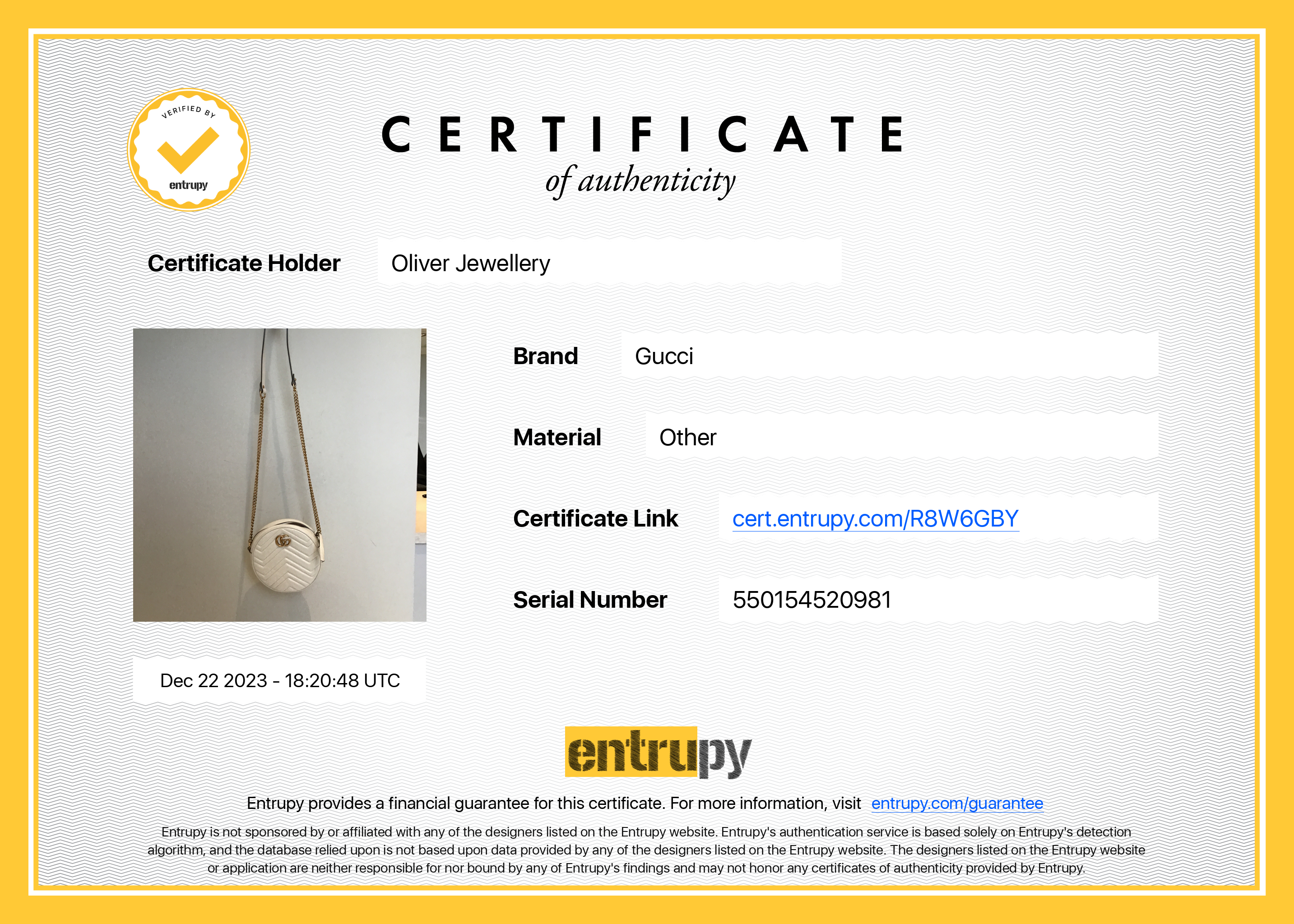 Gucci White GG Marmont Matelasse Leather Mini Round Shoulder Bag