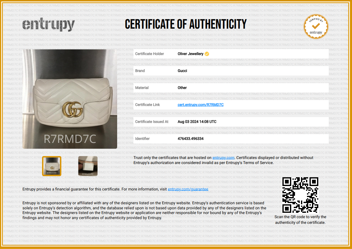 Gucci White GG Marmont Matelasse Leather Super Mini Bag