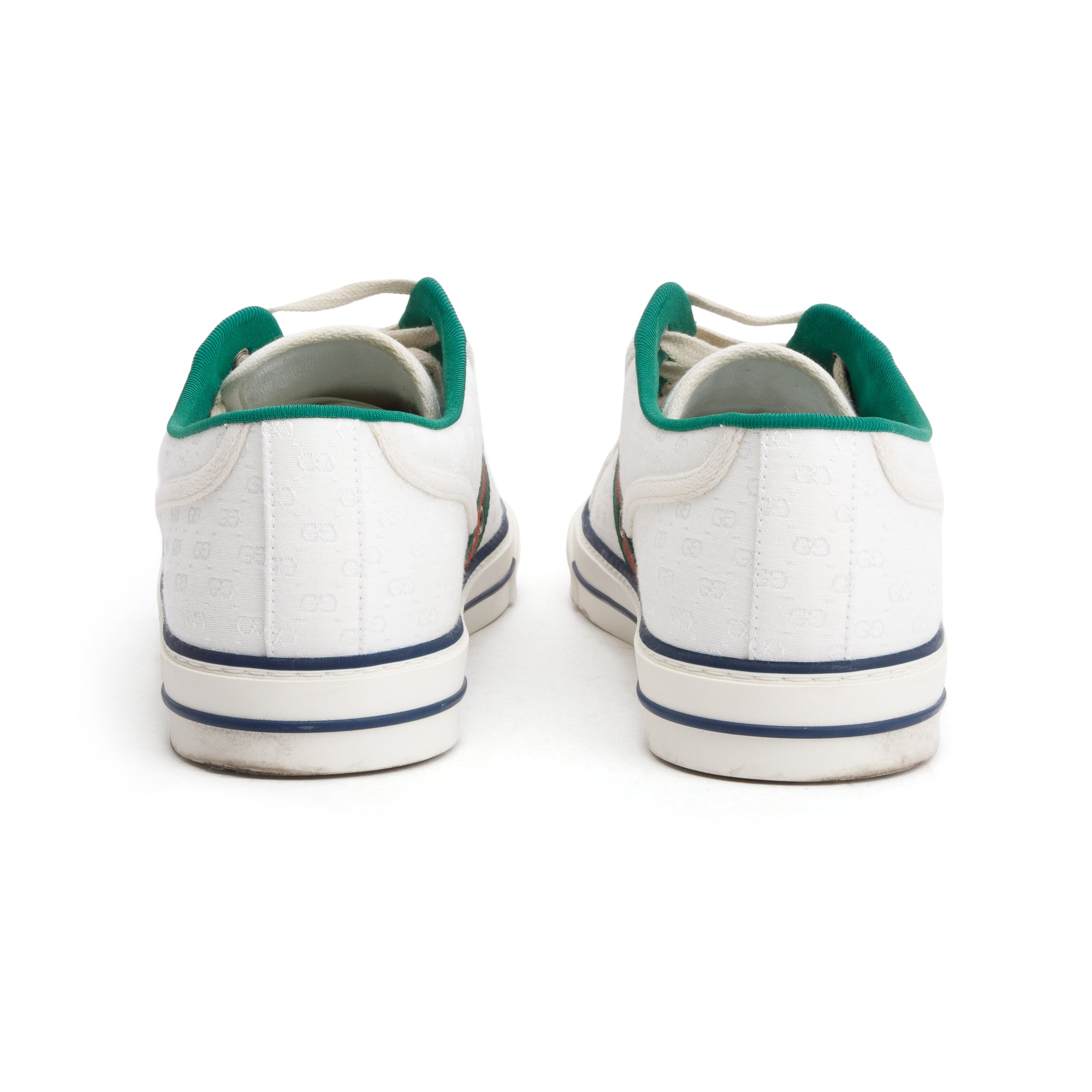 Gucci White Micro GG Canvas Web Men's Tennis 1977 Sneakers, Size 11.5 w/ Box