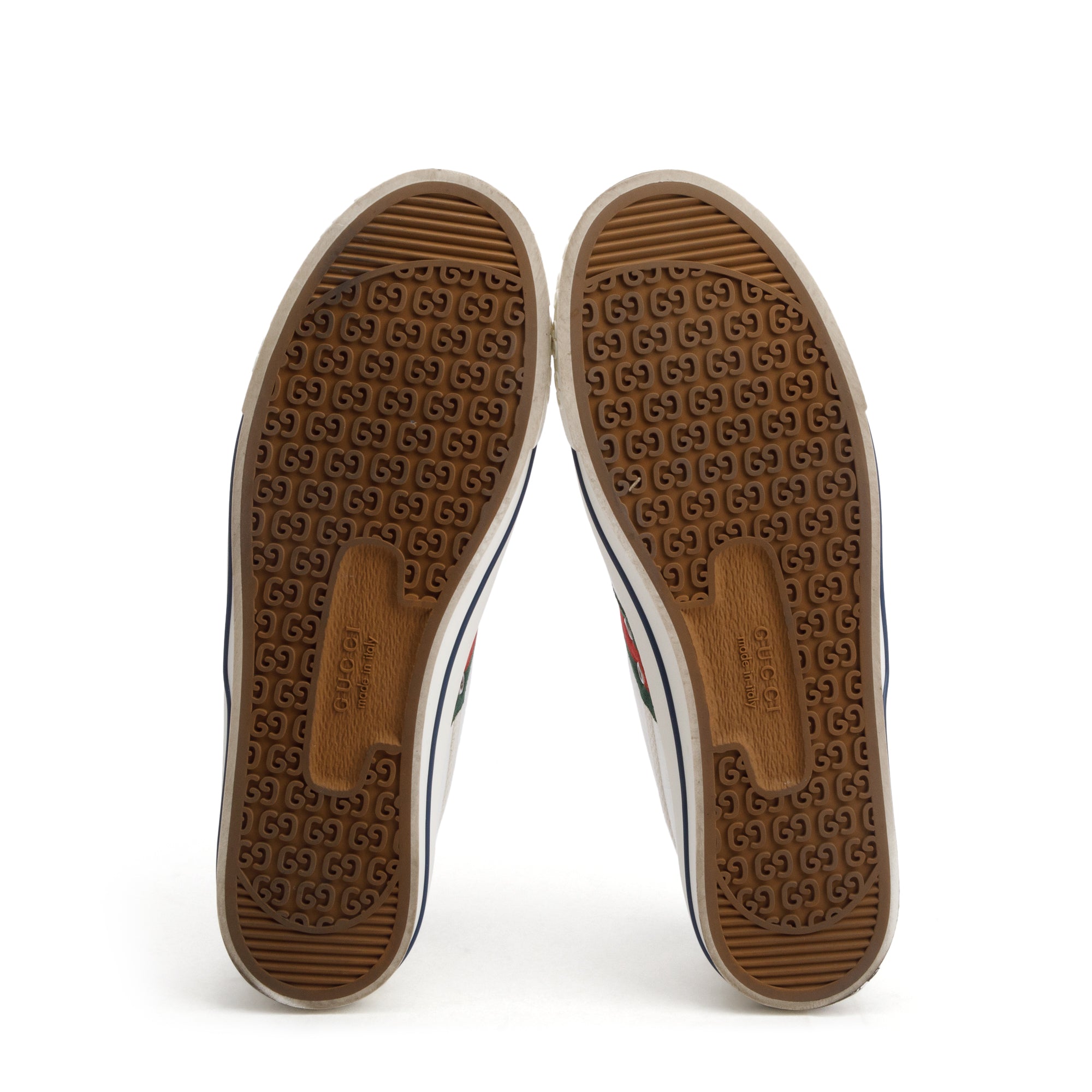 Gucci White Micro GG Canvas Web Men's Tennis 1977 Sneakers, Size 11.5 w/ Box