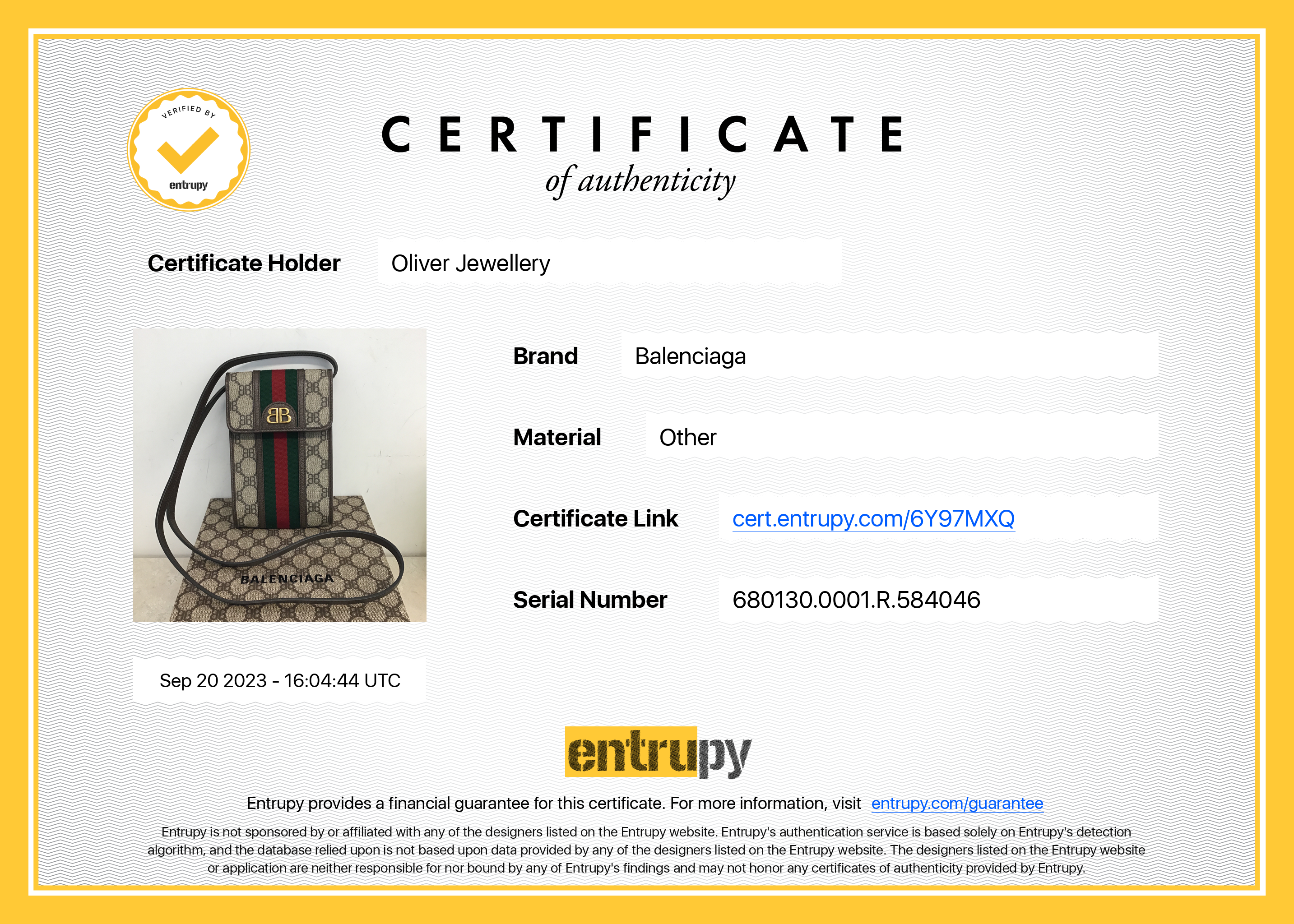 Gucci X Balenciaga 2022 The Hacker Project Phone Crossbody Bag w/ Box & Receipt