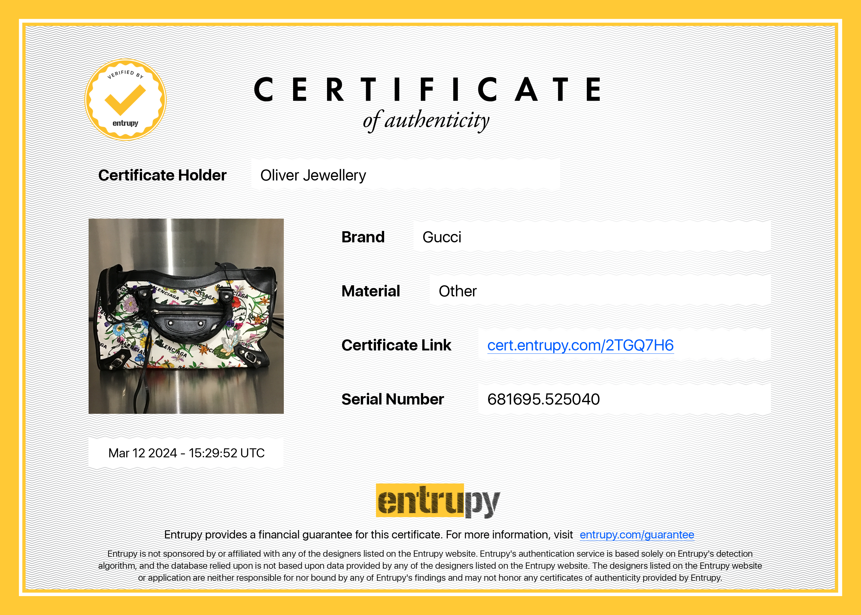 Gucci X Balenciaga The Hacker Project Flora Medium Neo Classic Bag